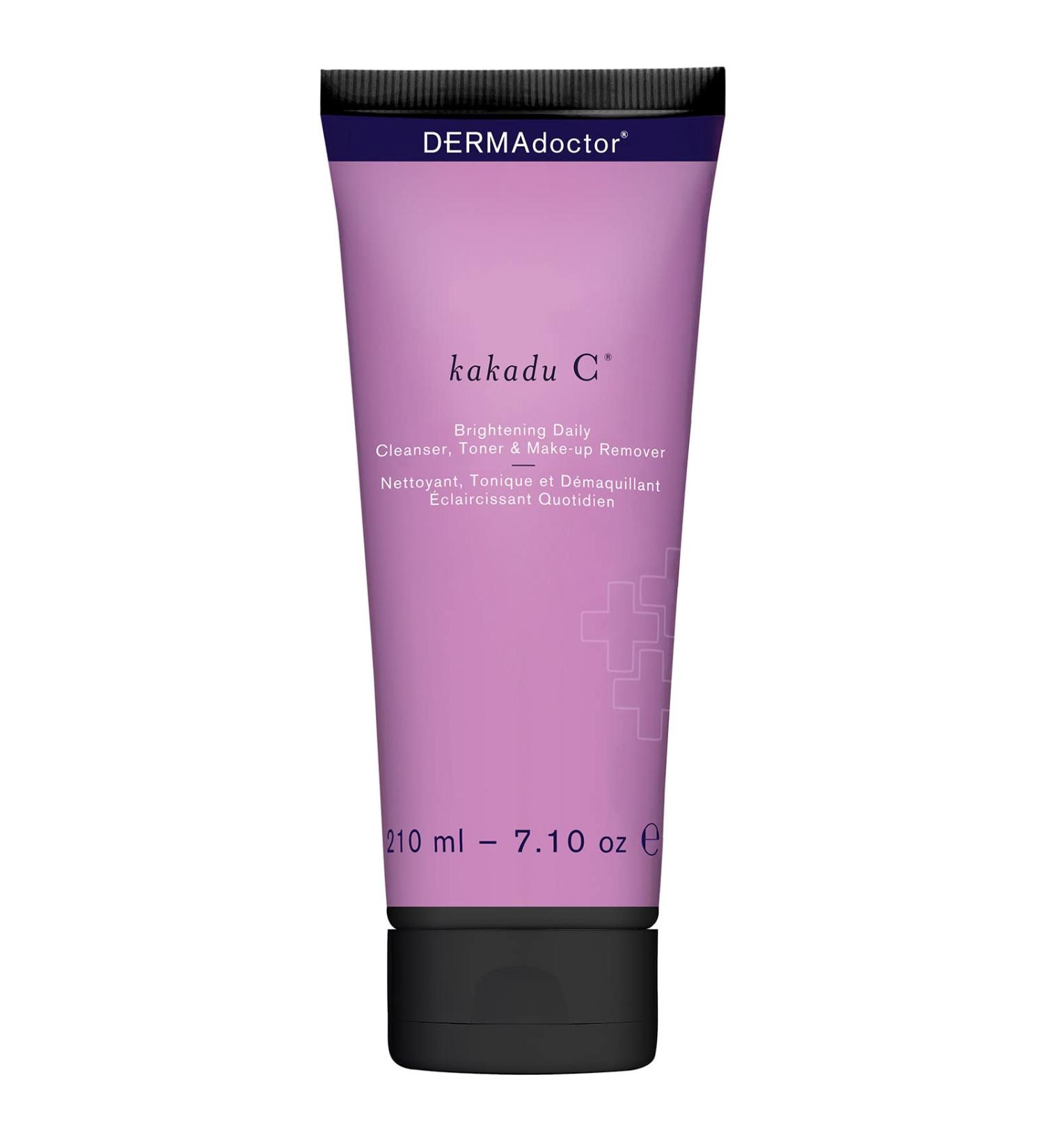 DERMAdoctor Kakadu C Brightening Daily Cleanser 210ml/7.10oz - Gentle Toner & Makeup Remover - Buy Online on GoSupps.com