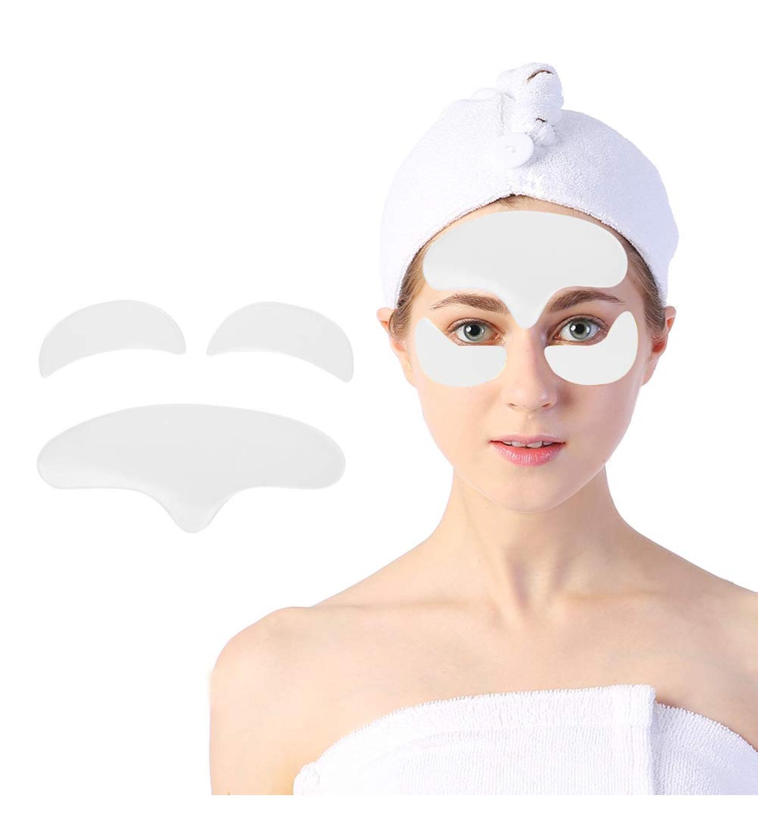 Anti-Wrinkle Pads - Reusable Silicone Anti-Aging Patches for Lifting & Tightening Facial & Eye Skin | Remove Forehead Lines & Eye Bags - Buy Online on GoSupps.com