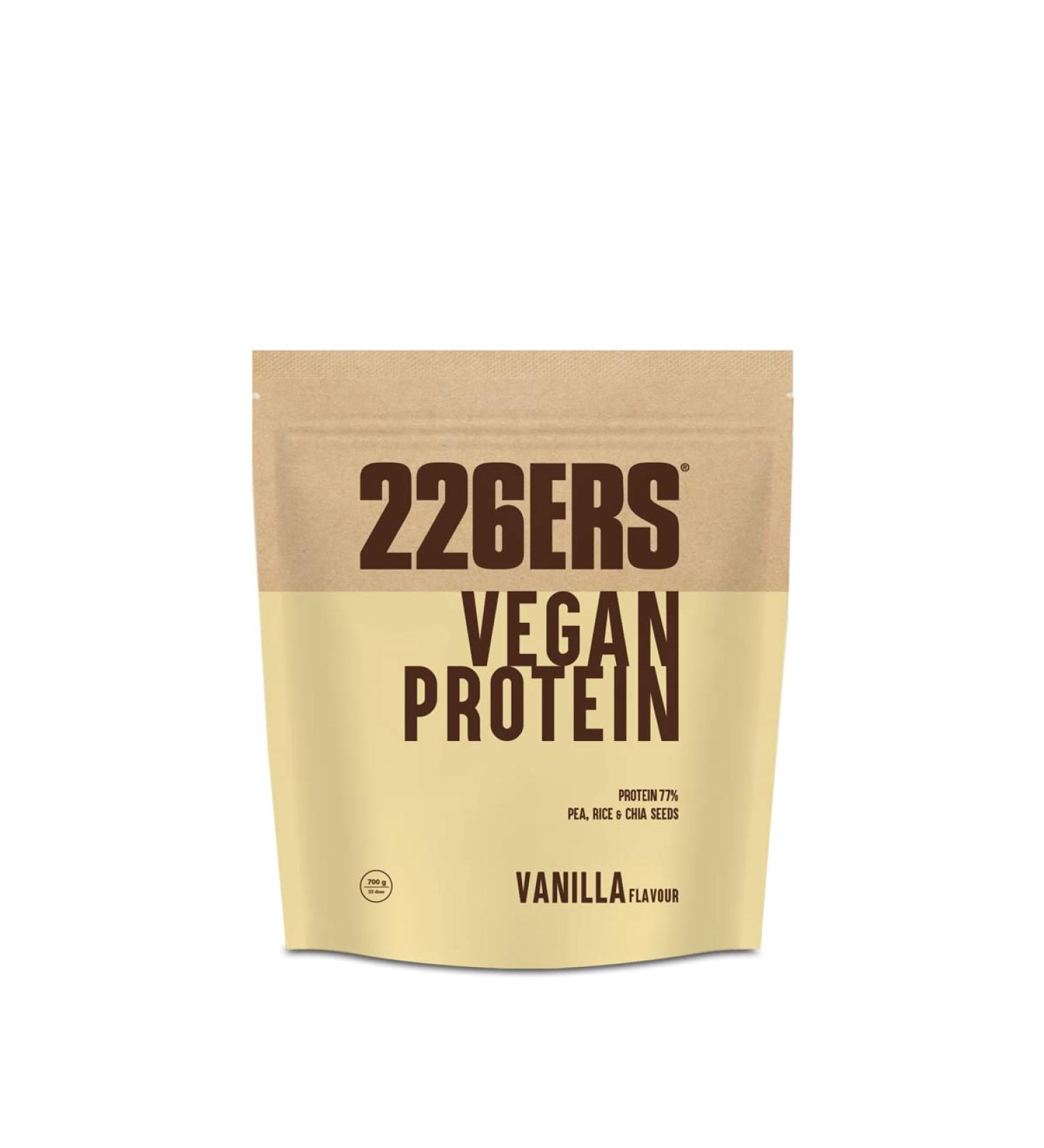 226ERS Vegan Protein | Vegan Protein | Pea Rice & Hemp Vegetable Protein | Gluten Free & Lactose Free Protein Powder Vanilla - 700g - Buy Online on GoSupps.com