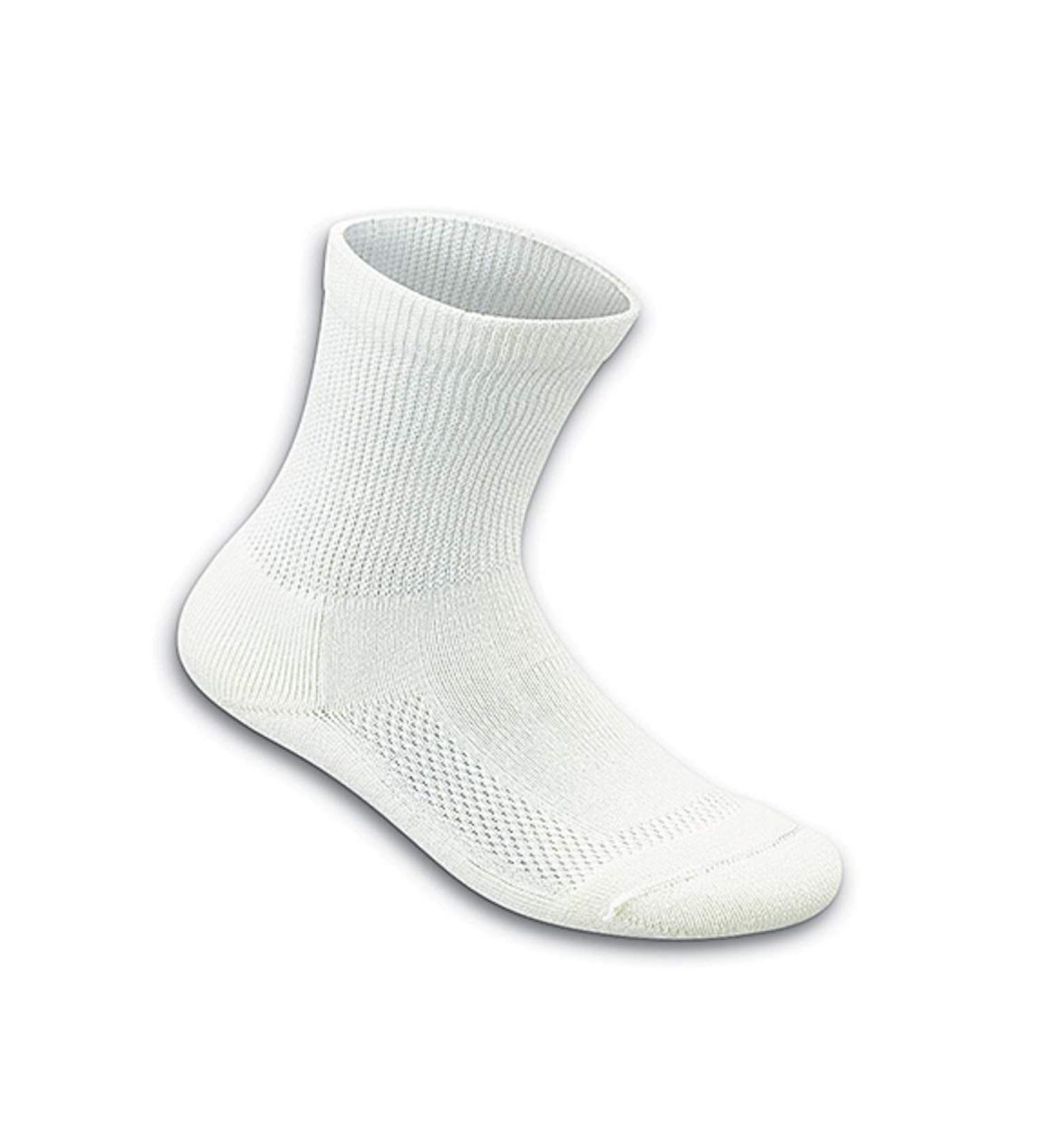Orthofeet Padded Sole Circulation Socks 3 Pack - Large White - Buy Online on GoSupps.com