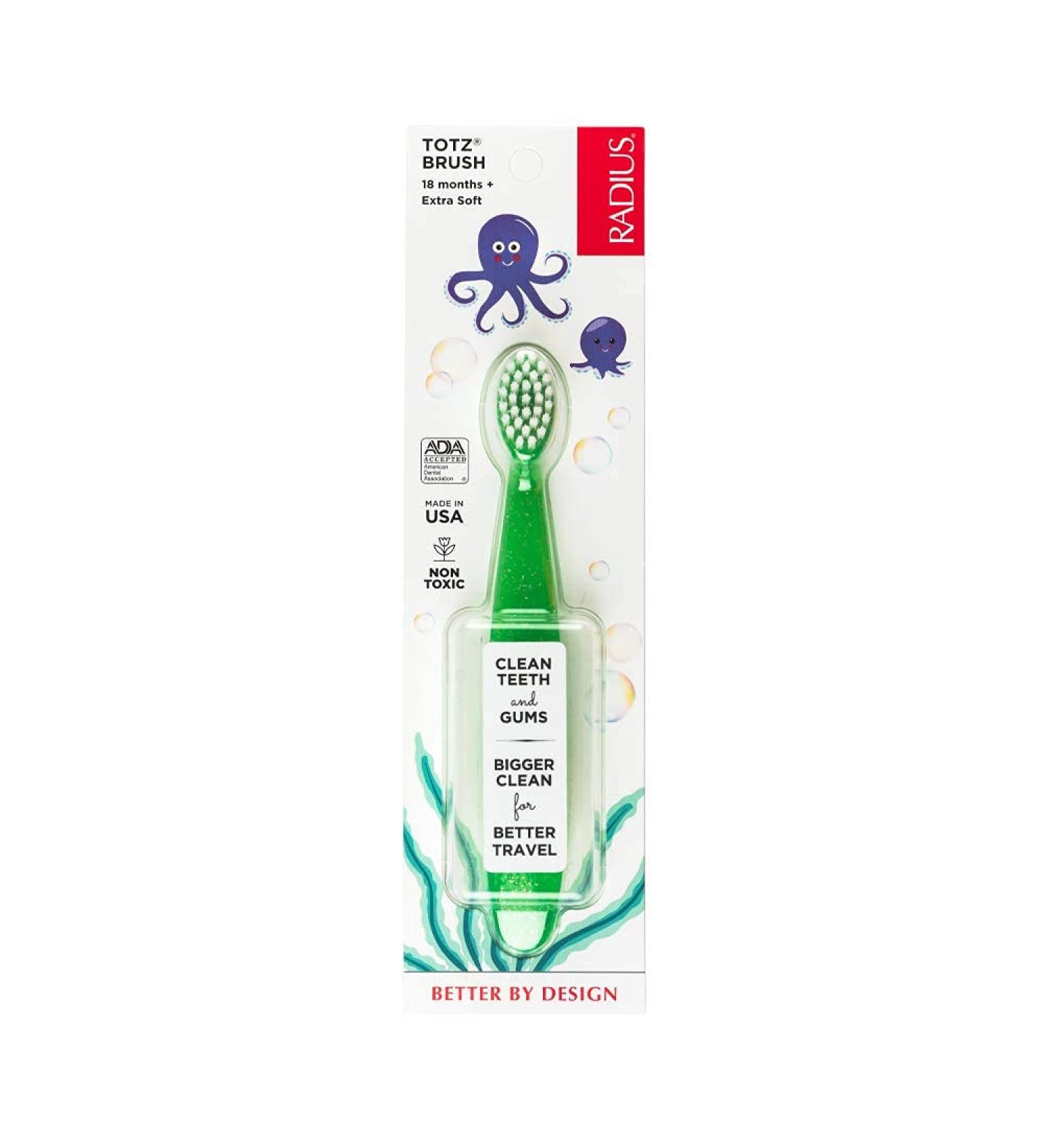 RADIUS Totz Extra Soft Toothbrush for Kids 18 Months+ - Crystal 1 - Buy Online on GoSupps.com
