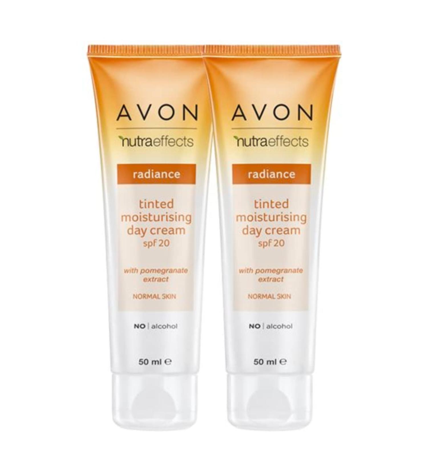 Avon 2 x Nutra Effects Radiance Tinted Moisturiser SPF 20 50 ml New - Buy Online on GoSupps.com