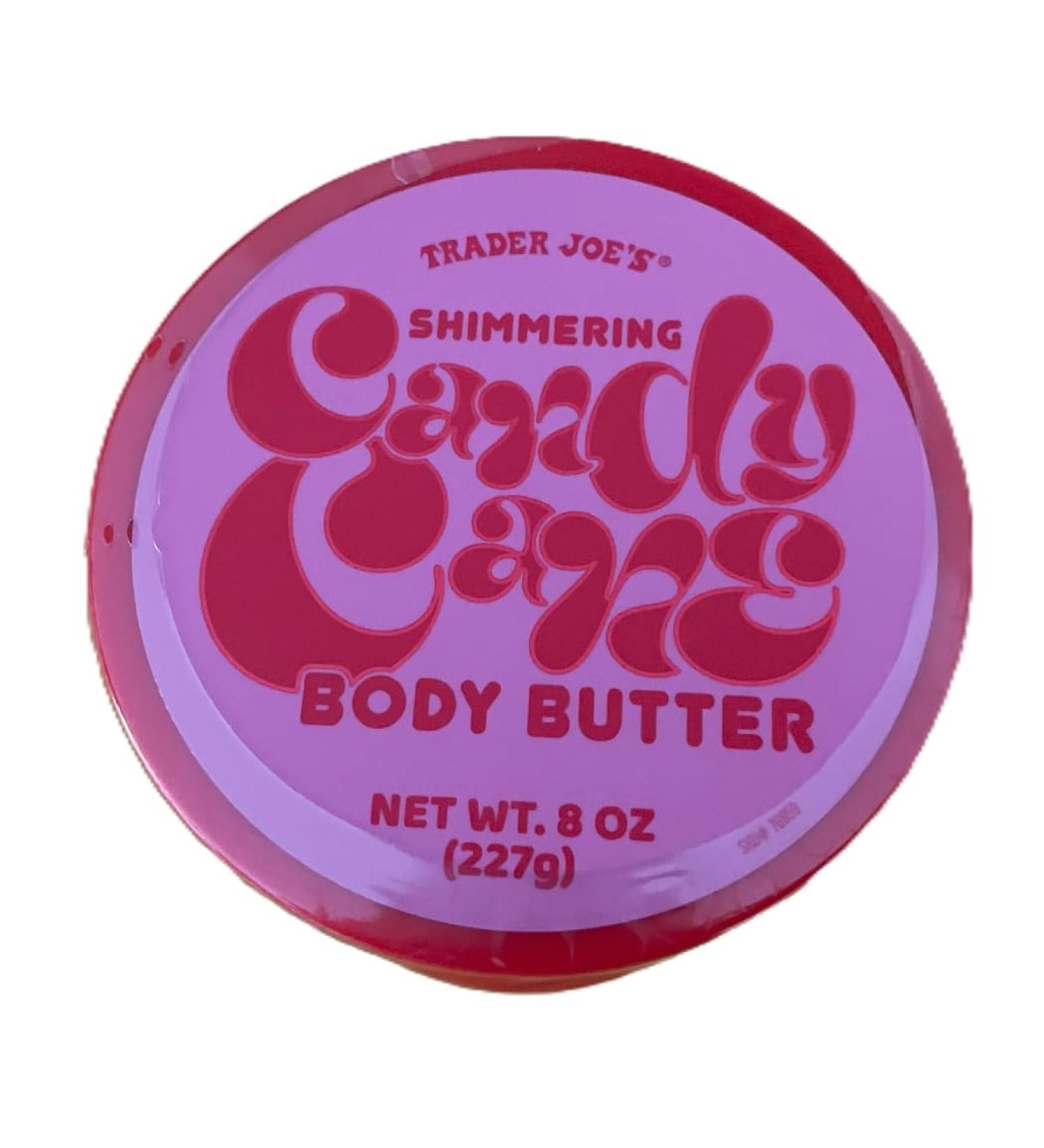 Trader Joe's Candy Cane Shimmering Body Butter (Net WT. 8 oz) 1 Ounce (Pack of 1)