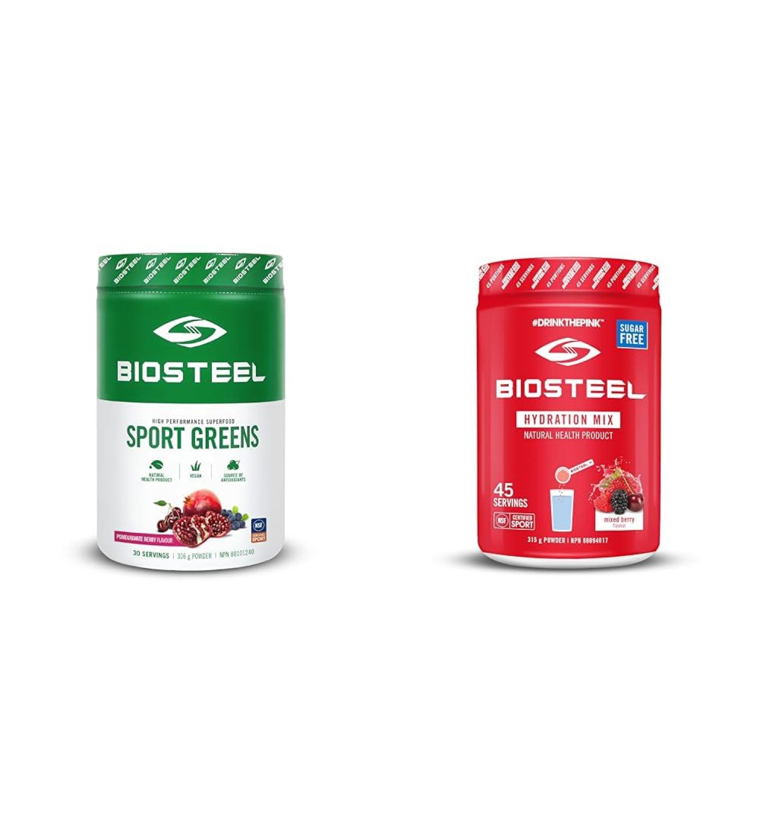 BioSteel Sport Greens Powder High Performance Superfood Non-GMO Formula Pomegranate Berry & Hydration Mix Great Tasting Hydration with Zero Sugar and No Artificial Flavours or Preservatives - Buy Online on GoSupps.com