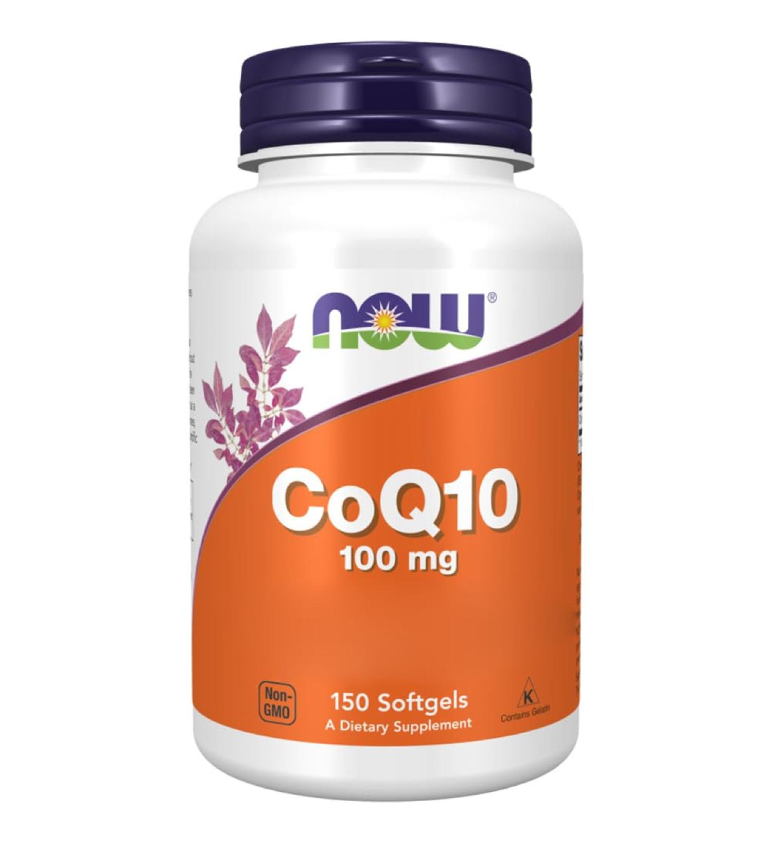 Now Foods CoQ10 100mg - High Dose 150 Soft Capsules | Laboratory Tested Gluten-Free Non-GMO | International Shipping Available - Buy Online on GoSupps.com