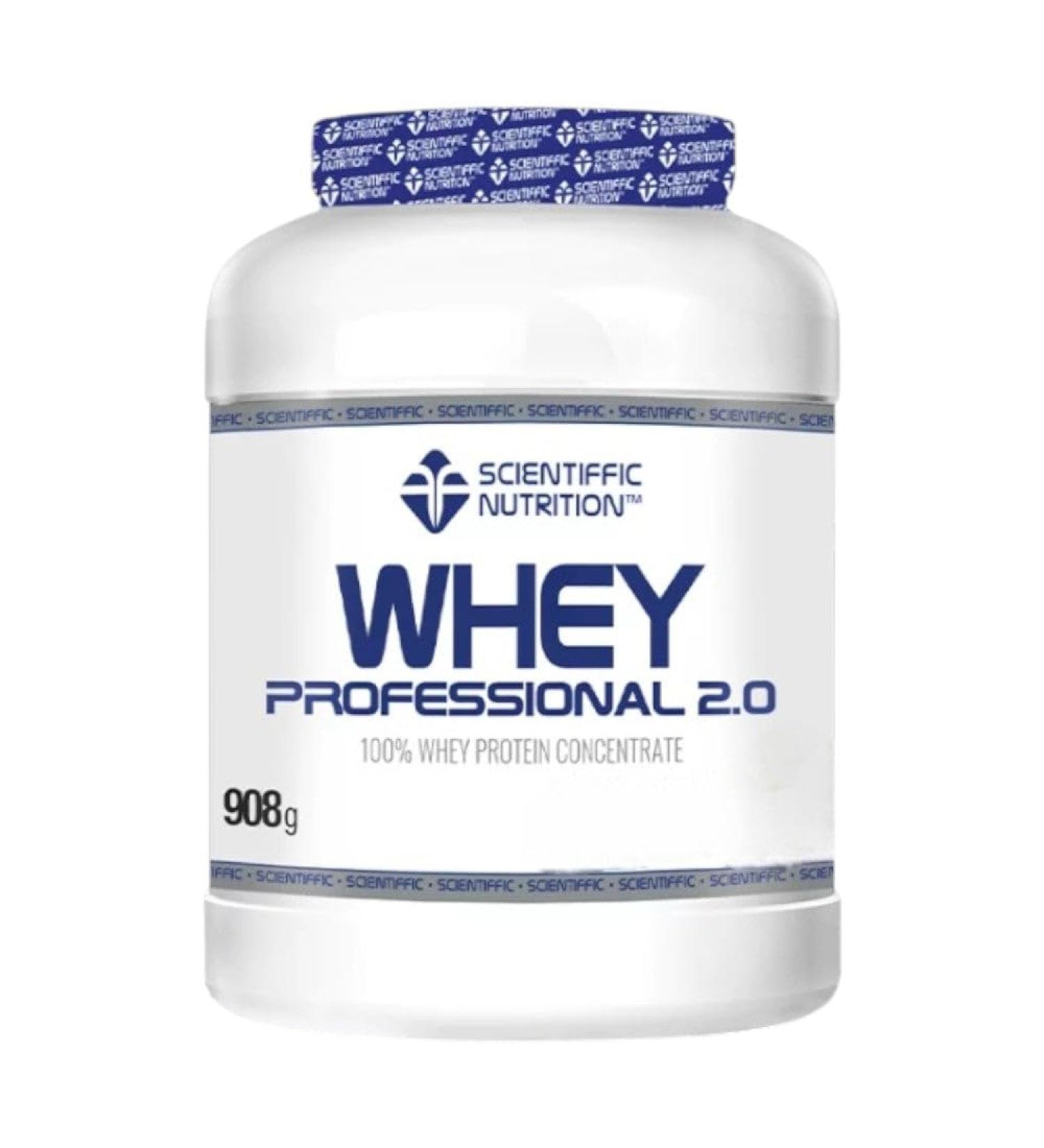 MST SCIENTIFFIC NUTRITION Scientiffic Nutrition Whey Professional 2.0 100% Pure Whey Protein Powder to Increase Muscle Mass with Digestive Enzymes and Lactase - 908g Milk Chocolate Flavour.