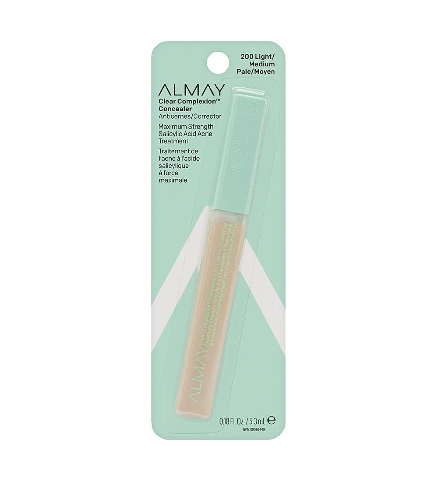 Almay Clear Complexion Concealer Light/Medium 200 0.18 oz (Pack of 3)