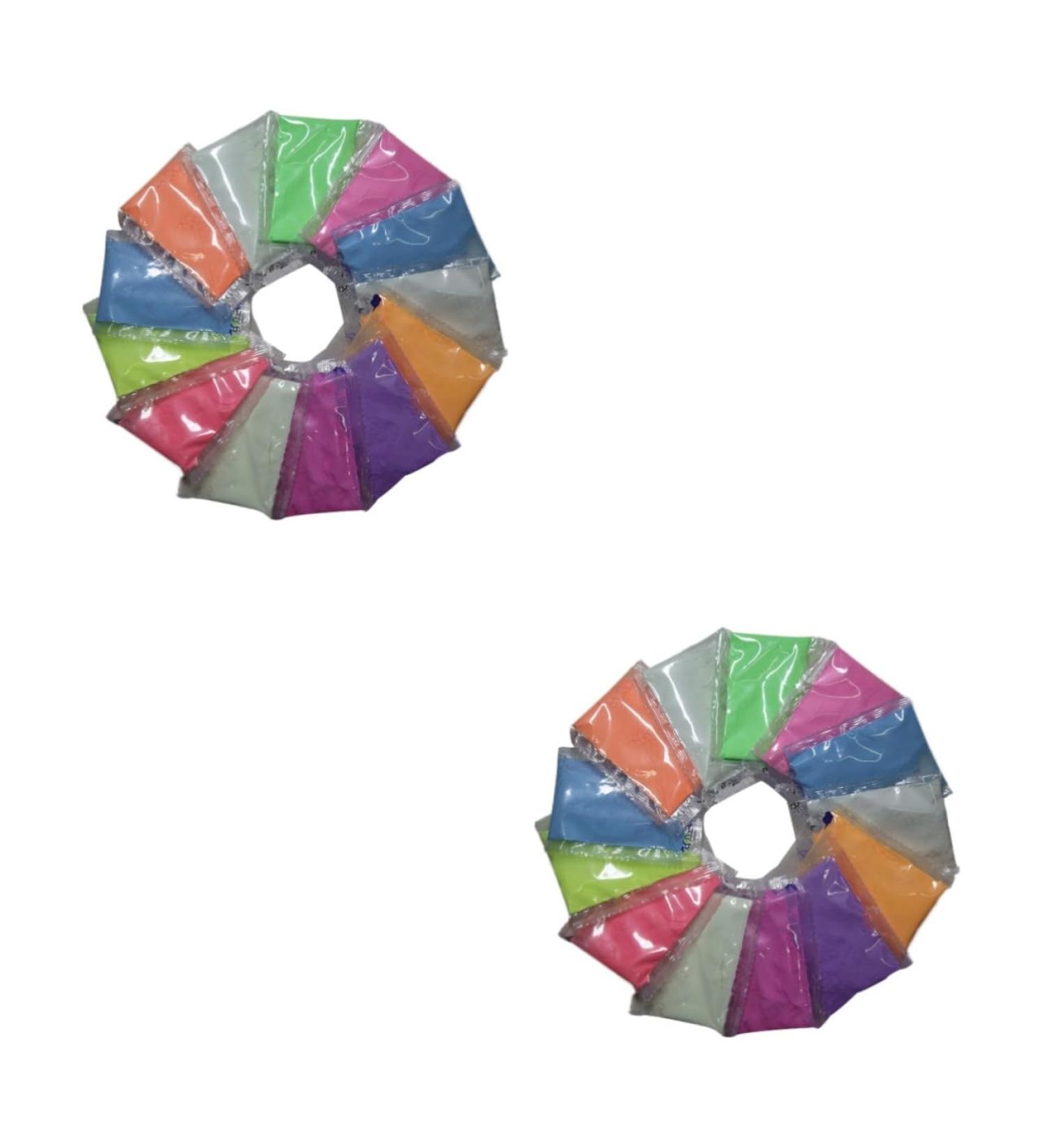 Mipcase 24 Pcs Highlighter Powder Phosphor Powder Pigment Powder Luminous As Shownx2pcs mediumx2pcs - Buy Online on GoSupps.com