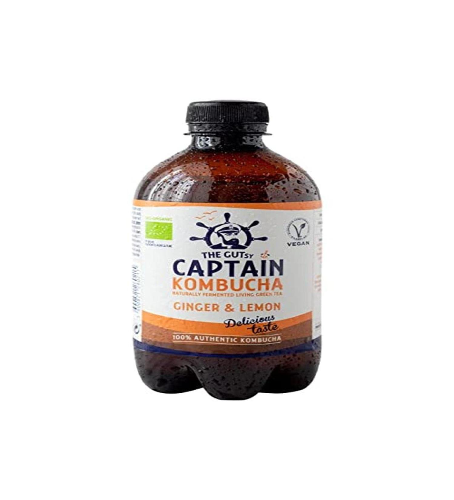"Captain Kombucha - Ginger Lemon - 12 x 400 ml"