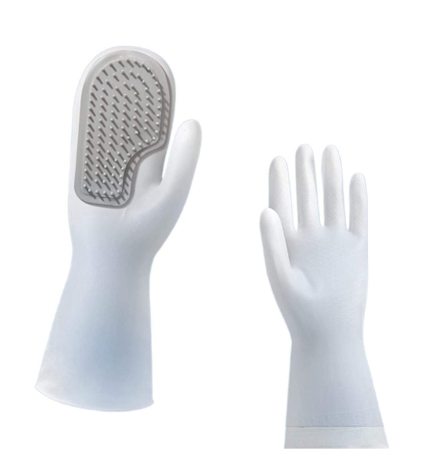 SEPTAM Cleaning Gloves Latex Gloves Dish Washing Brush Waterproof Kitchen Gloves House Cleaning Tools - Buy Online on GoSupps.com