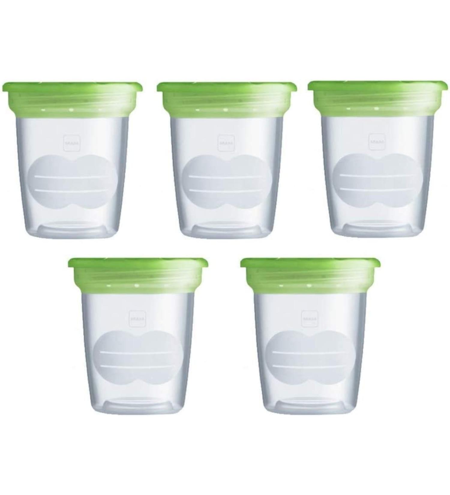 MAM Set of 5 BPA-Free Plastic Containers for Milk & Food International Shipping Available - Buy Online on GoSupps.com