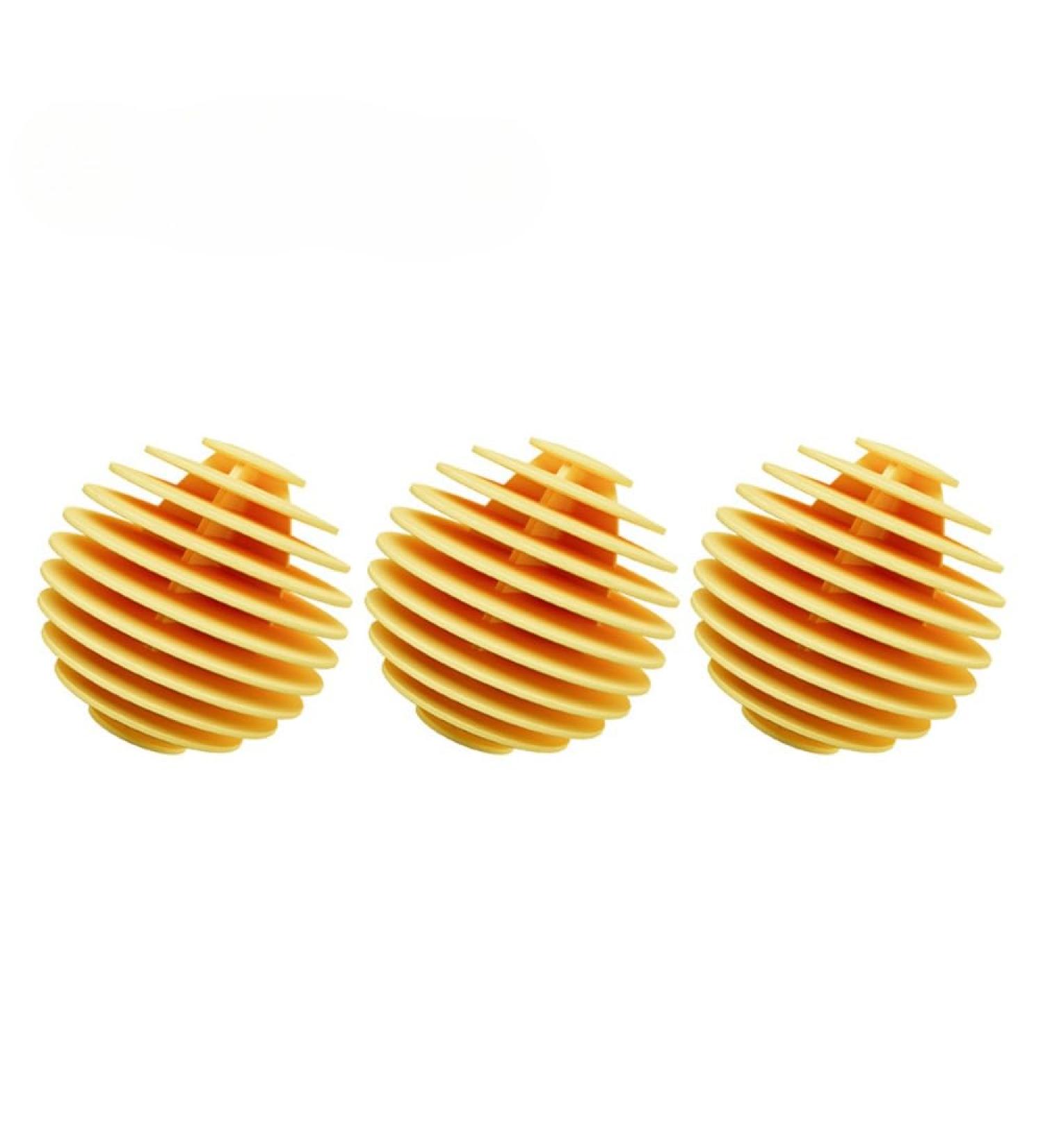 ZADFHSI Dryer Balls 3pcs Spherical Vane Lint Catcher Reusable Eco-Friendly Laundry Scrubbing Balls Household Washing Machine Laundry Ball Anti Static Ball for Reducing Wrinkles (Orange) - Buy Online on GoSupps.com