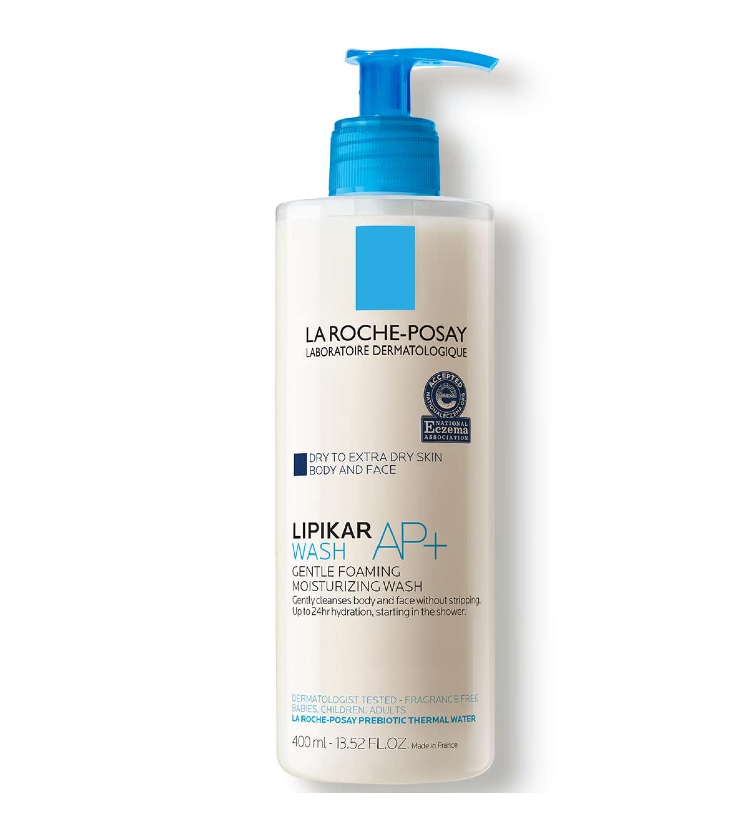 La Roche Posay Lipikar Wash AP+ Body & Face Wash with Pump for Extra Dry Skin - Buy Online on GoSupps.com