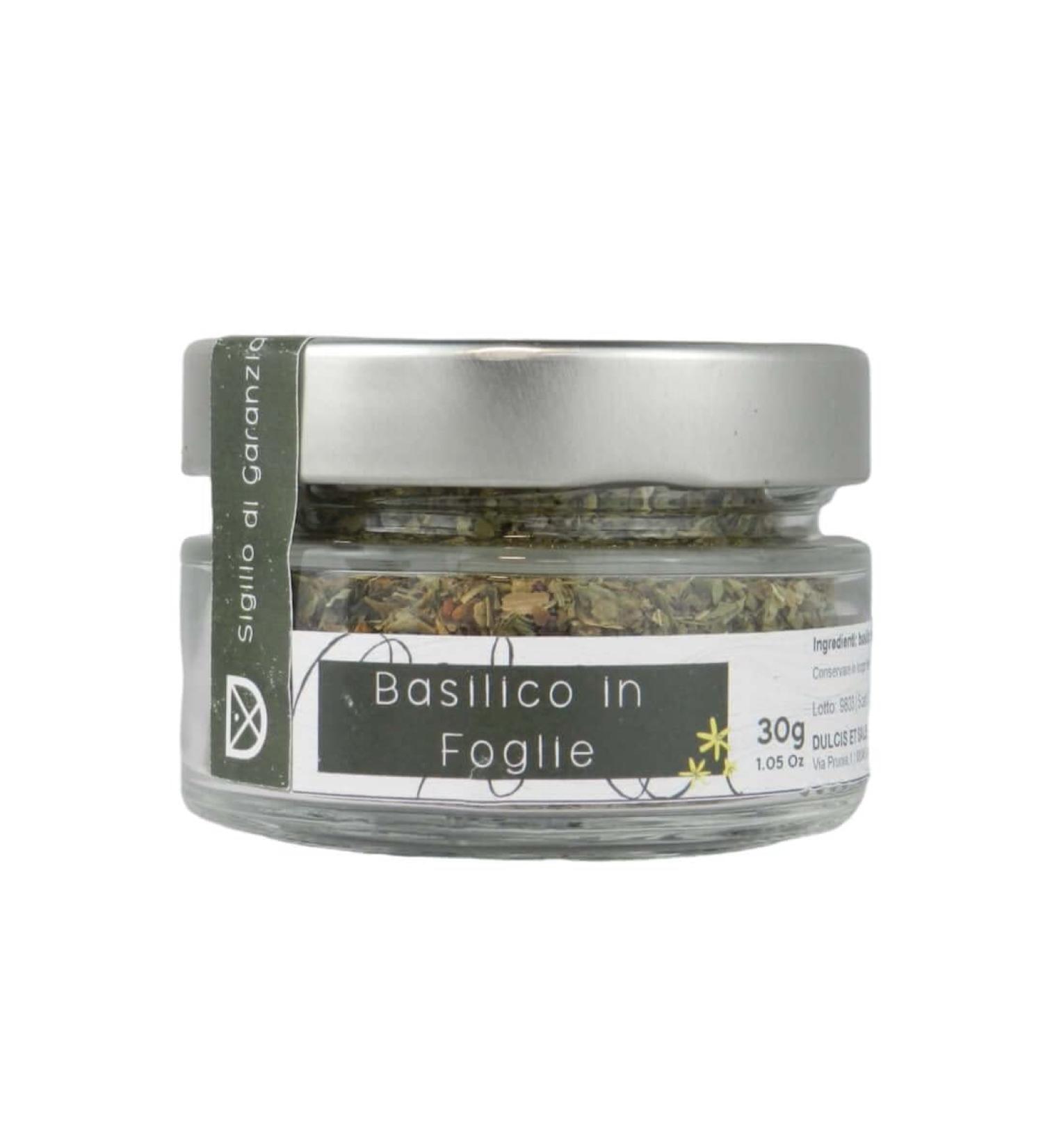 Dulcis Et Salis Basil in leaves 30g Artisan spices Made in Italy. - Buy Online on GoSupps.com