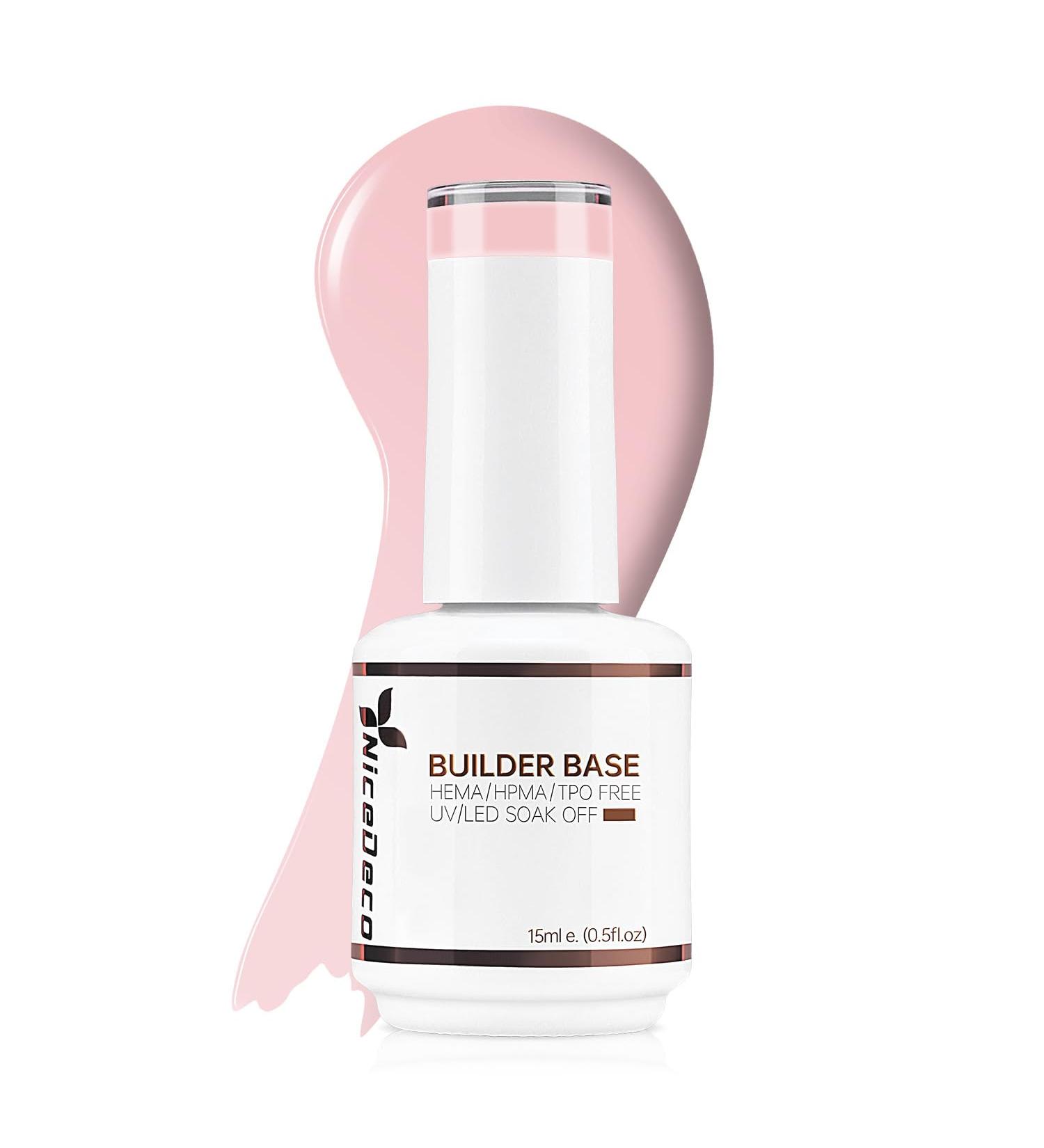 Nicedeco 8 in 1 Builder Base Strengthening Gel 15ml UV/LED Clear Building Nail Gel in a Bottle for Hard Strong Nails Tips & Extensions Gel Polish Nail Repair Nail Strengthen 018 - Buy Online on GoSupps.com