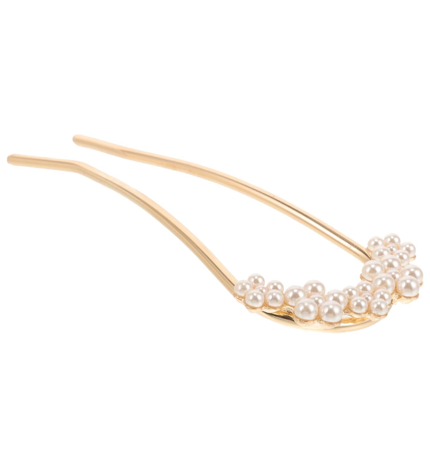MERRYHAPY Pearl Hairpin Hair Clip Hair Accessories Hair Jewelry Hair Pins Women Hair Stick Pearl Hair Pin Hair Stick for Women Hair Forks French Hair Pin French Pin Bun Hair Fork Zinc Alloy - Buy Online on GoSupps.com