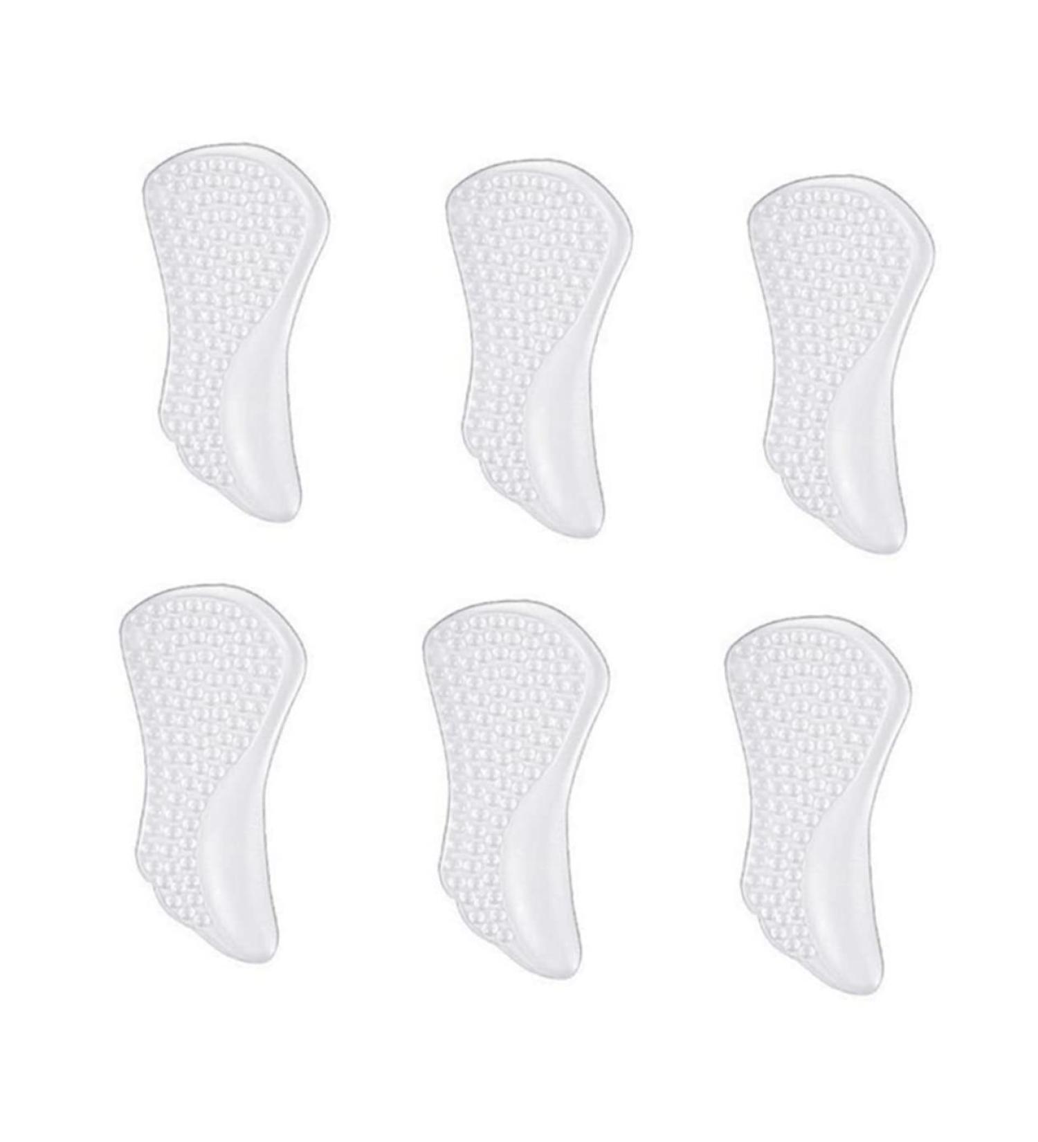 FOMIYES 3 Pairs Clear Gel Forefoot Pads for Heels Shoes | Heel Cups & Arch Support Inserts - Buy Online on GoSupps.com