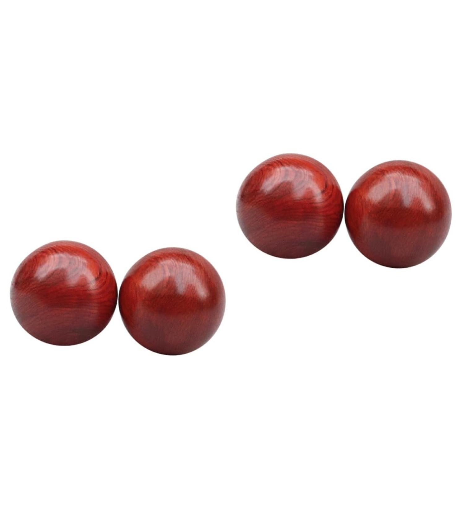 Fomiyes 4-Piece Wooden Massage Ball Set - Chinese Baole Balls for Relaxation & Stress Relief | Gym & Fitness Essential - Buy Online on GoSupps.com