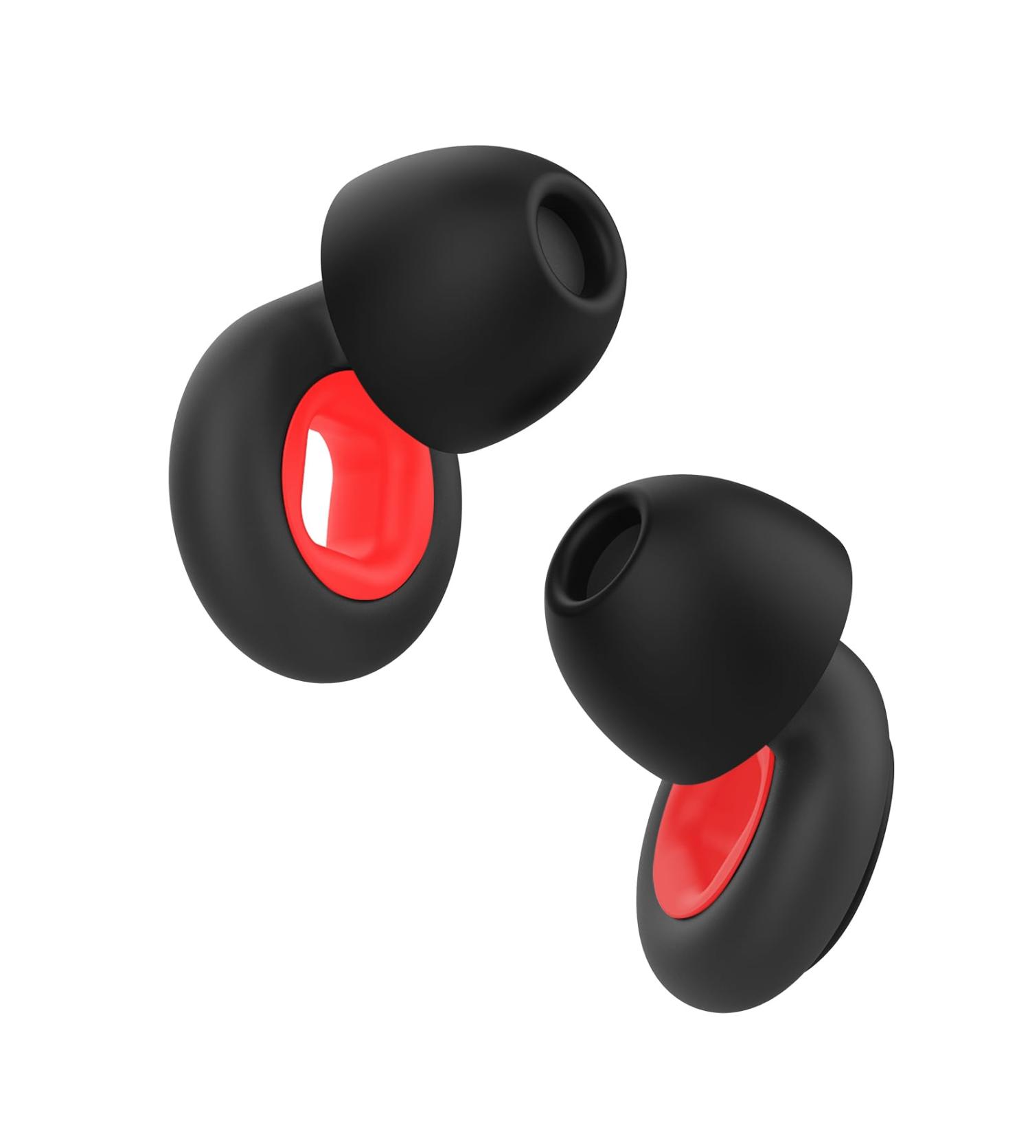 ENIXWH Reusable Soft Silicone Earplugs for Sleeping | Noise Cancelling 32 dB Hearing Protection | Washable 6 Sizes (XS/S/M/L) | Ideal for Work & Study | Black - Buy Online on GoSupps.com