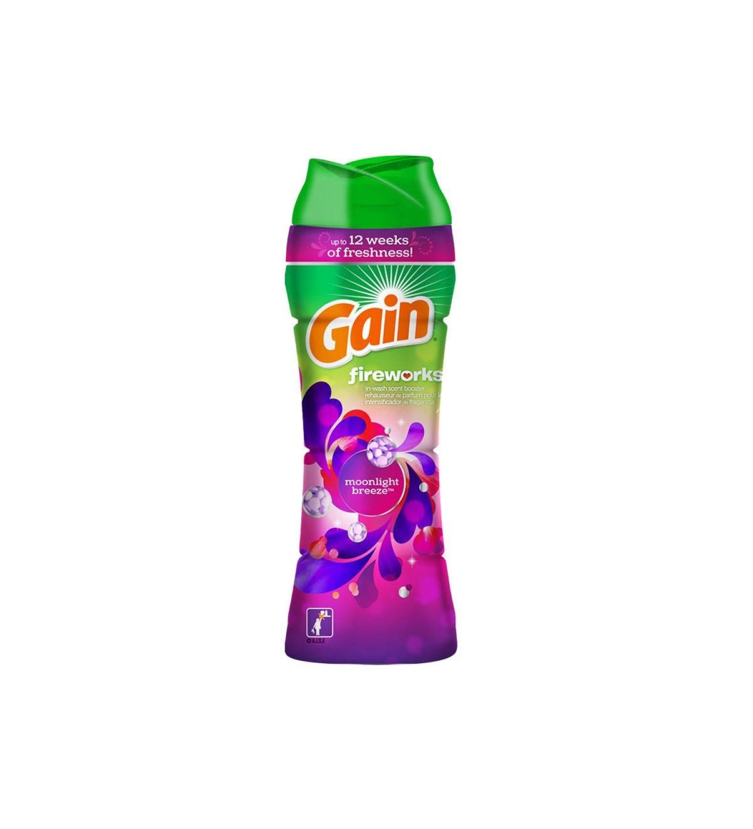 Gain Fireworks Laundry Scent Booster Beads Moonlight Breeze Scent 10 Ounce