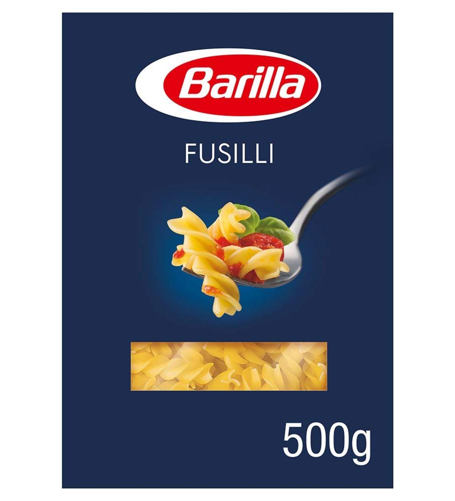 Ducomi Barilla Fusilli 2kg - Fat Pasta with Quality Ingredients to Always Be Well in Good Condition - Irresistible Daily Quality - 2kg Pack - 4 x 500g (Fusilli)