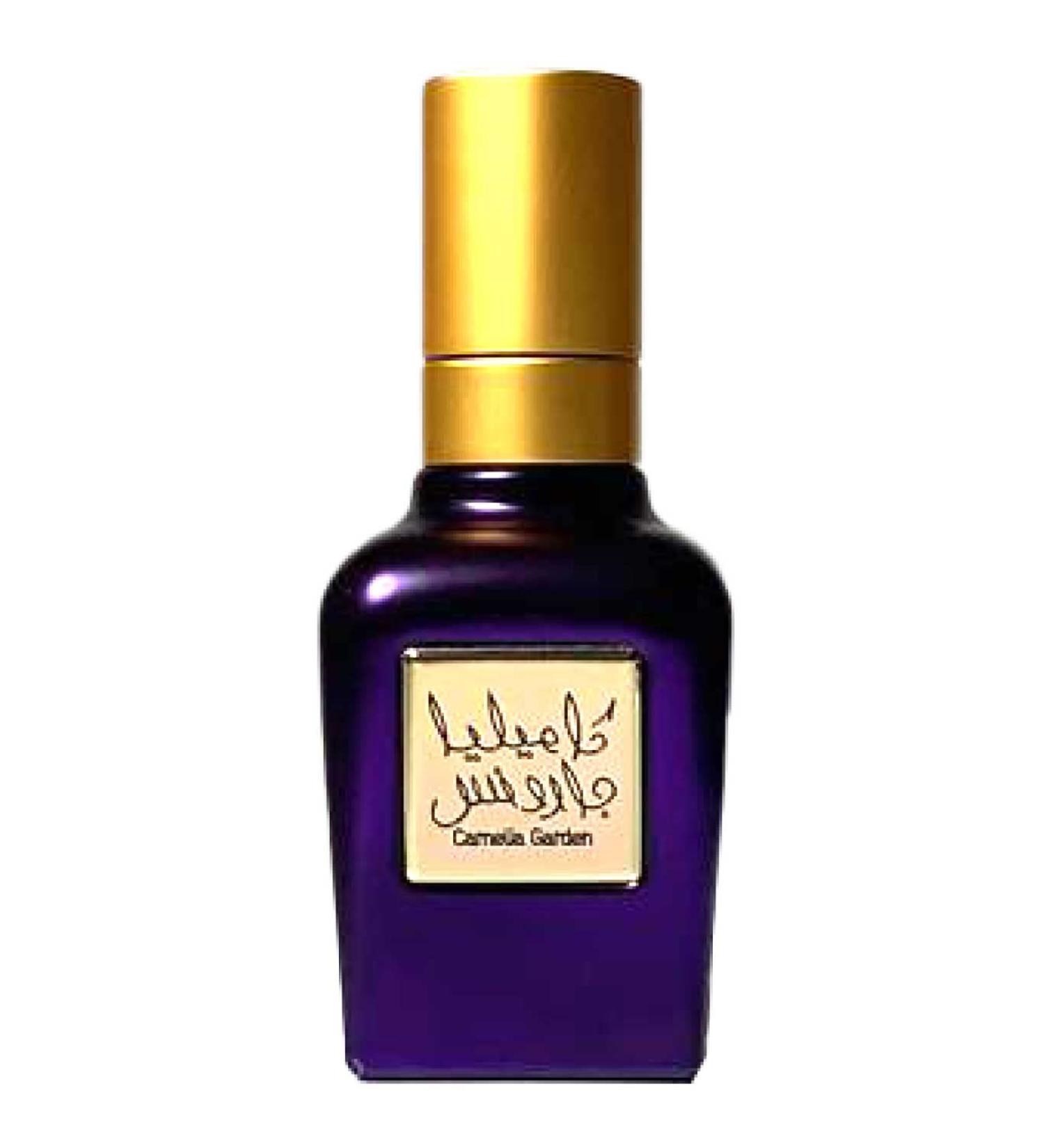 CAMELIA GARDEN 40mL Perfume for Men and Women with Fresh Fruits Subtle Florals Deep Wood Leather and Oud by Al Maghribi Dubai - Buy Online on GoSupps.com