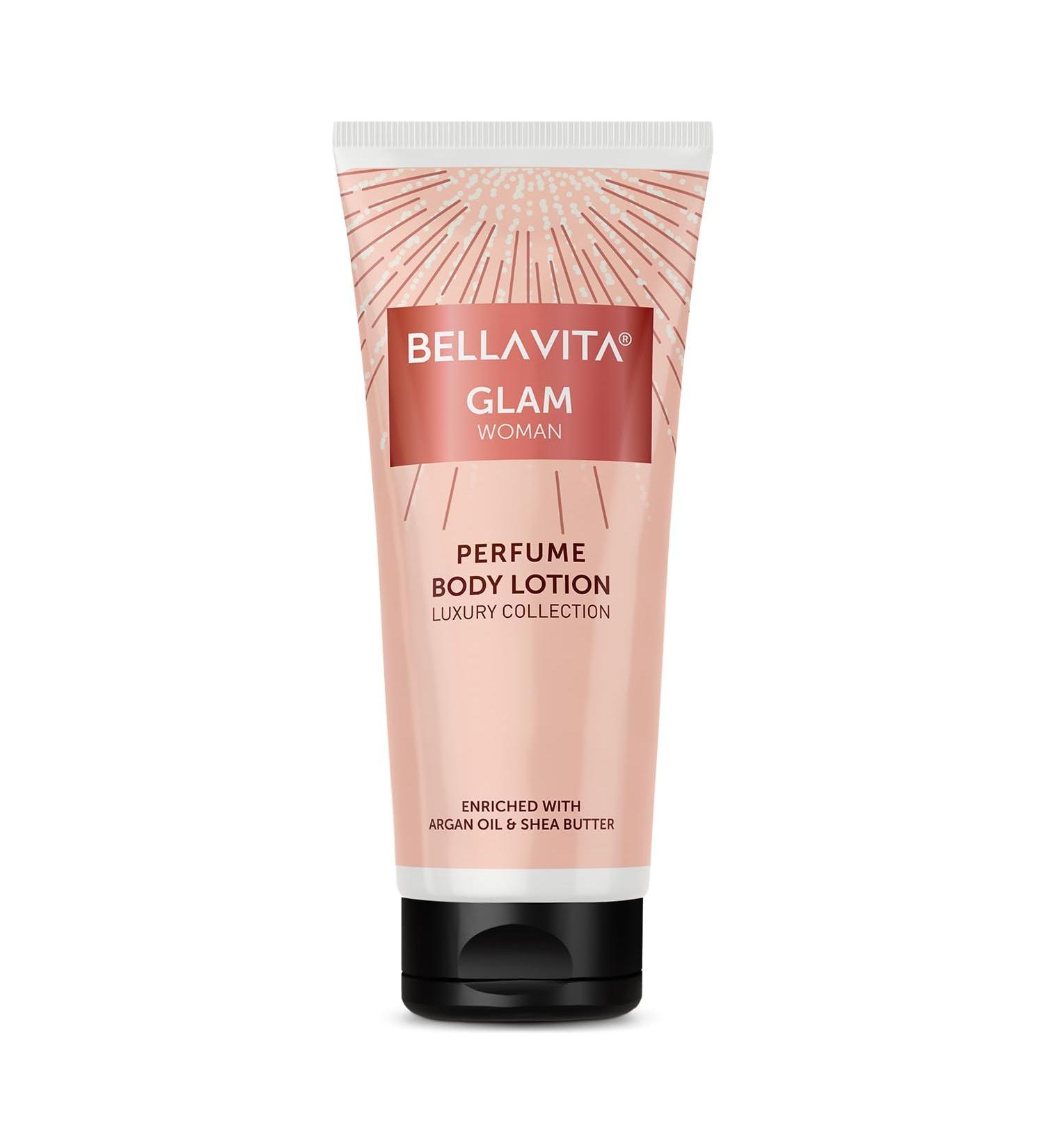 Bella Vita Luxury Glam Perfume Body Lotion - Nourishing & Hydrating with Argan Oil & Shea Butter | 200ml for Soft Supple Skin - Buy Online on GoSupps.com