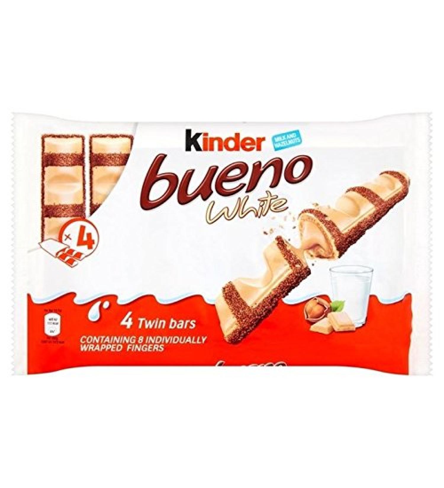 Bueno Pack of 4 x 39 g White