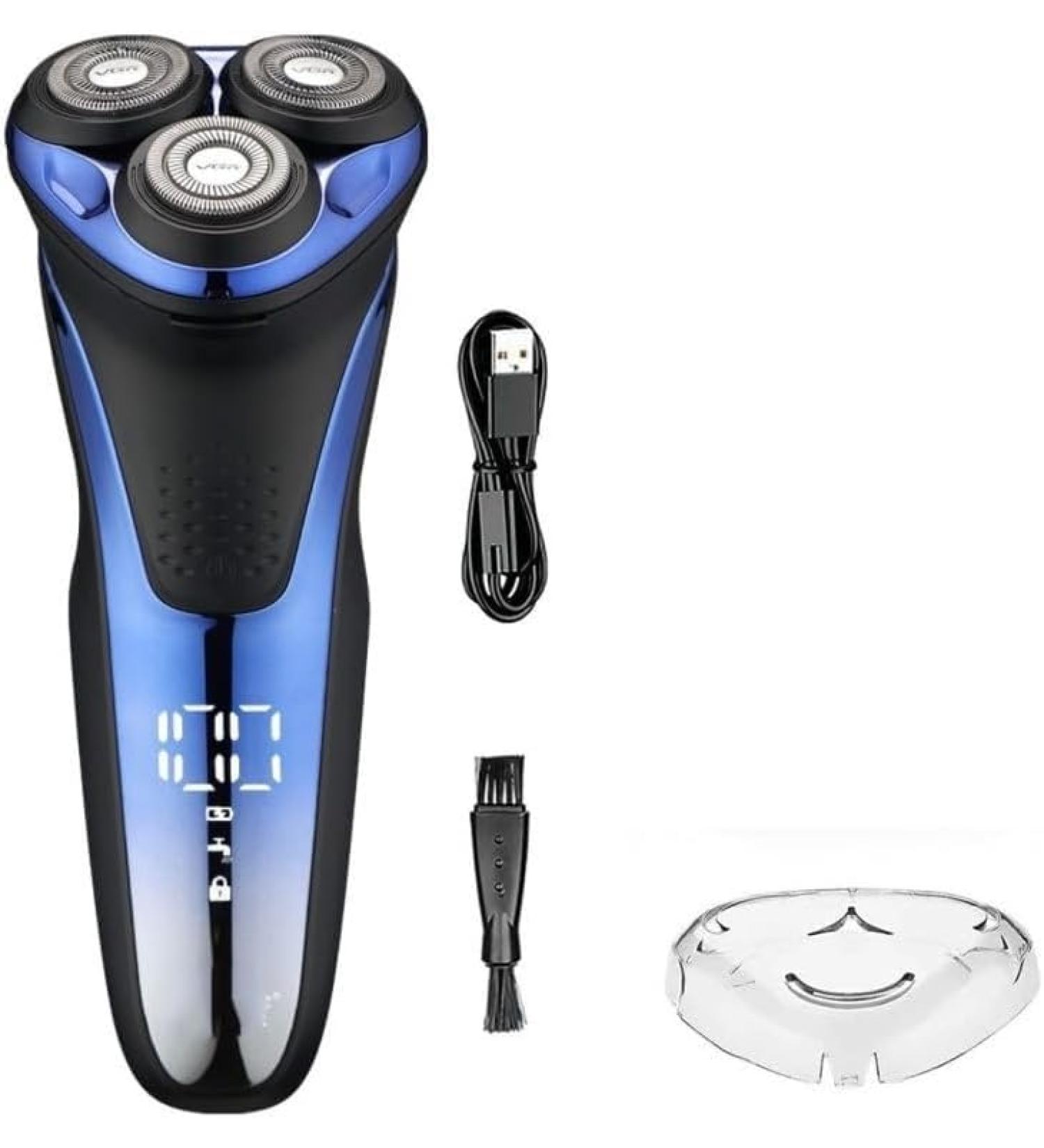 GeRRiT Electric Shavers for Men - Waterproof Rotary 3D Floating Razor & Beard Trimmer | Rechargeable Professional Shaving - Buy Online on GoSupps.com