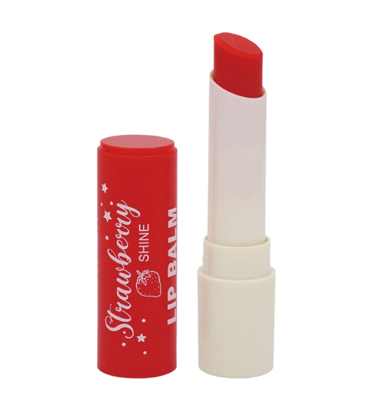 Moily Fruit Flavored Lip Balm for Women Tinted Hydrating Lip Care Stick with Shea Butter Daily Nourishing Lipstick Strawberry One Size One Size Strawberry