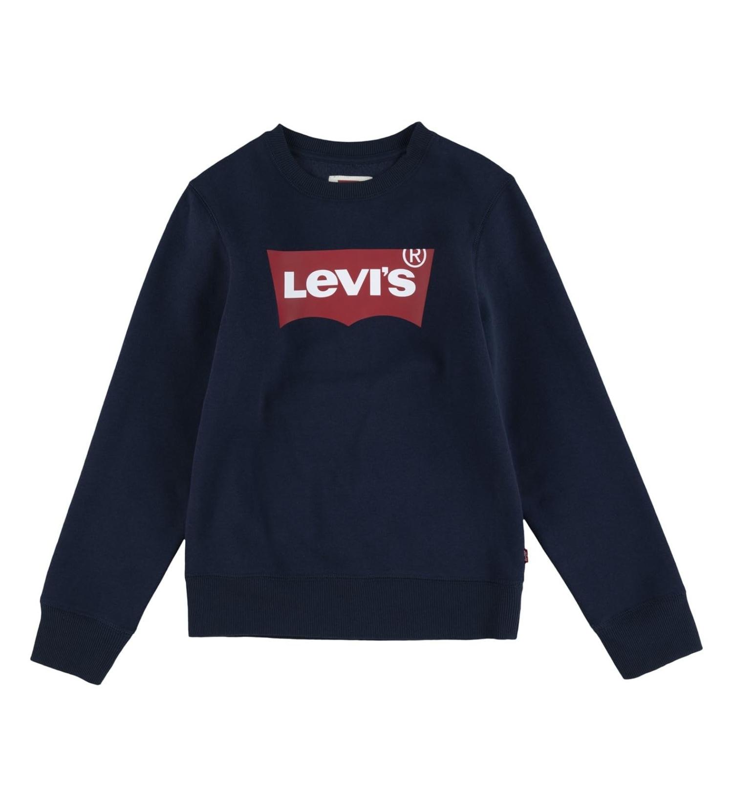 Levi's Kids Batwing Crewneck Sweatshirt - Baby Boys 9 Months Dress Blues - Buy Online on GoSupps.com