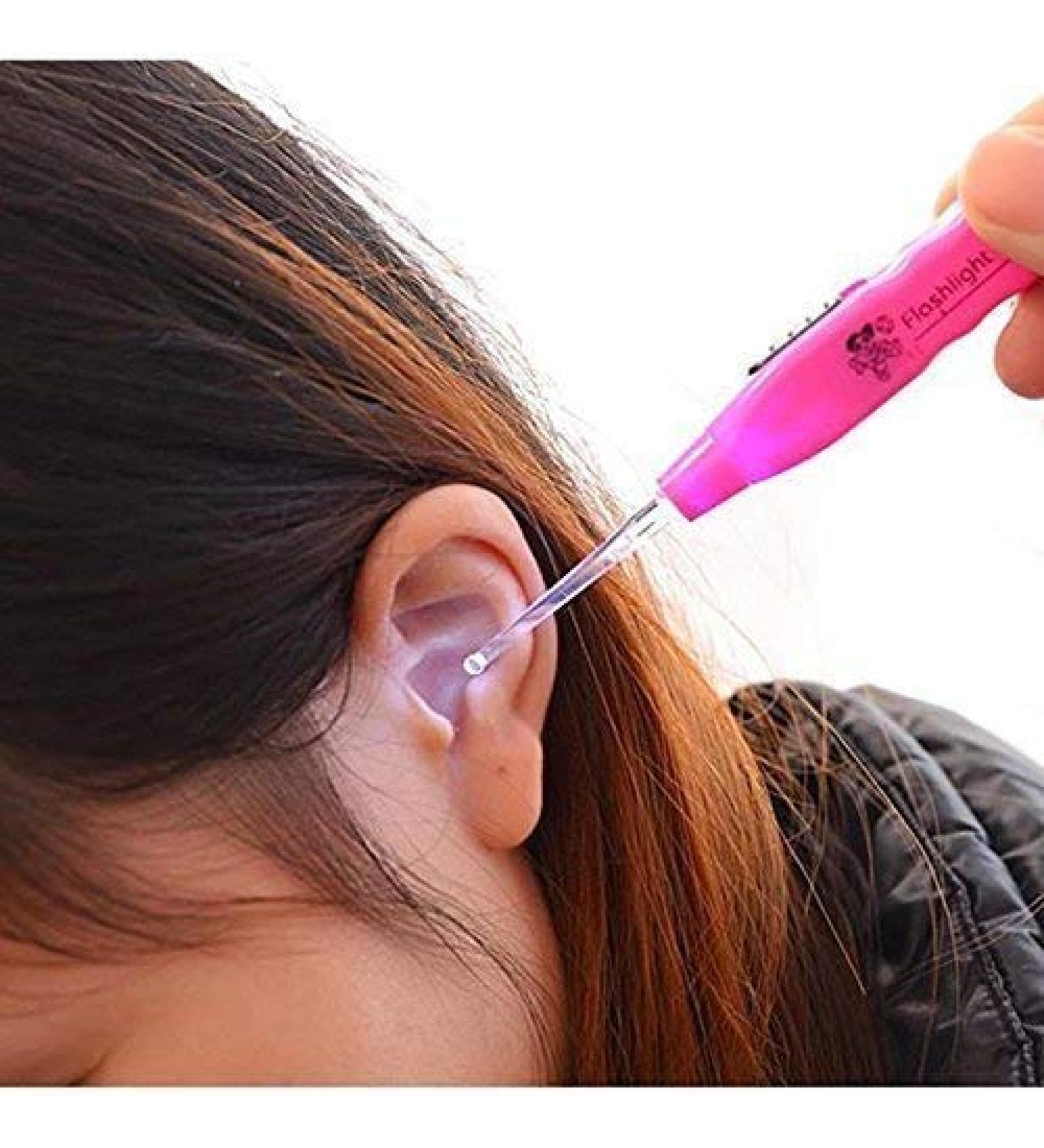 LED Flashlight Earpick for Gentle Ear Wax Removal - Ear Cleaning Tool for Kids & Adults - Buy Online on GoSupps.com