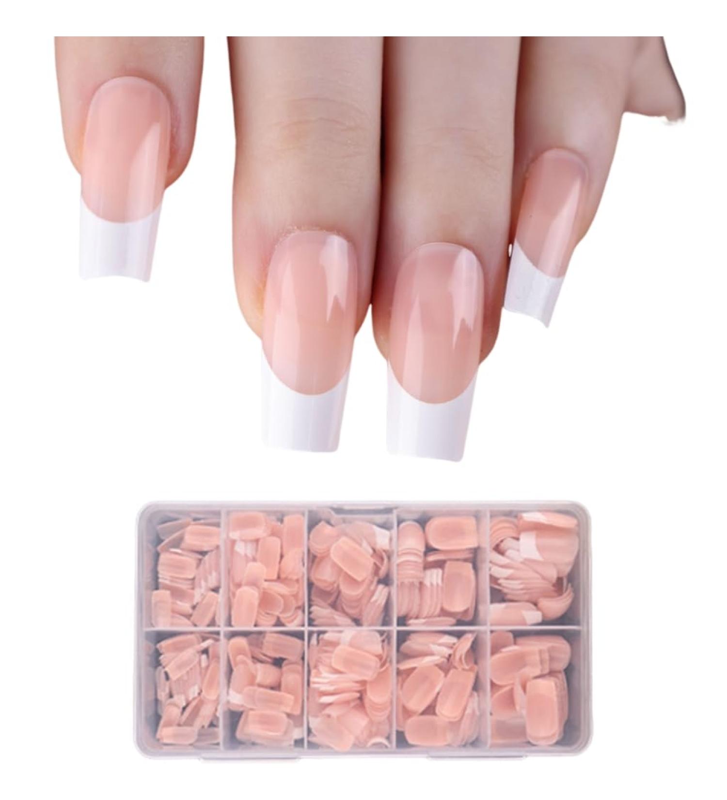 AJTUTUS/Box French Tip False s Press On False s Full Cover Stick On Ballerinas Artificial s - Buy Online on GoSupps.com