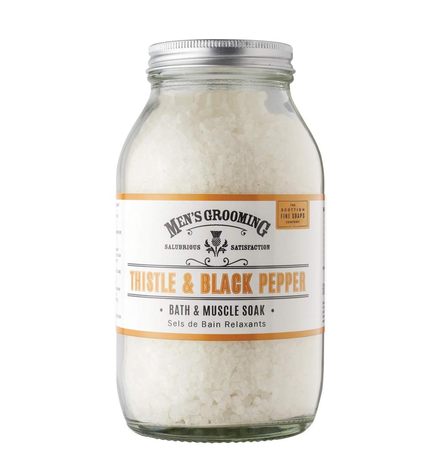 Scottish Fine Soaps Relaxing Bath - Men's Grooming 600g in Glass Jar | International Shipping - Buy Online on GoSupps.com