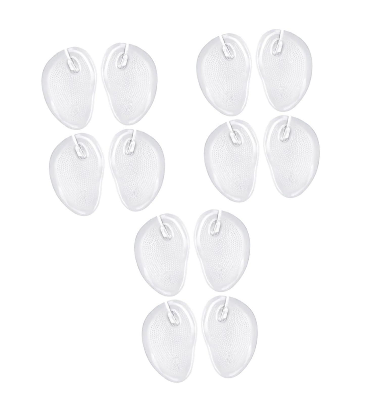 FRCOLOR 12 Pcs Palm Rest Shoe Inserts - Gel Sandal Foot Cushions & Adhesive Insoles for Beach Comfort - Clear Protectors for Feet - Buy Online on GoSupps.com