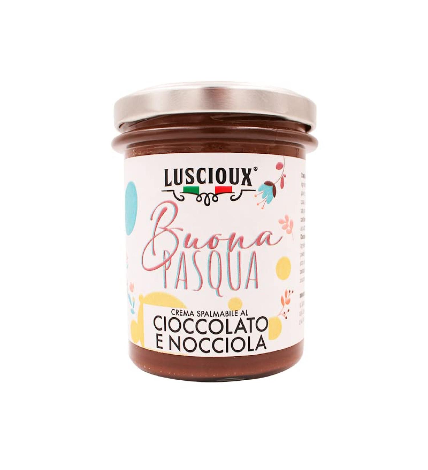 LUSCIOUX LUSCIOUX Chocolate - Chocolate and Hazelnut Spread | 200 g | Happy Easter