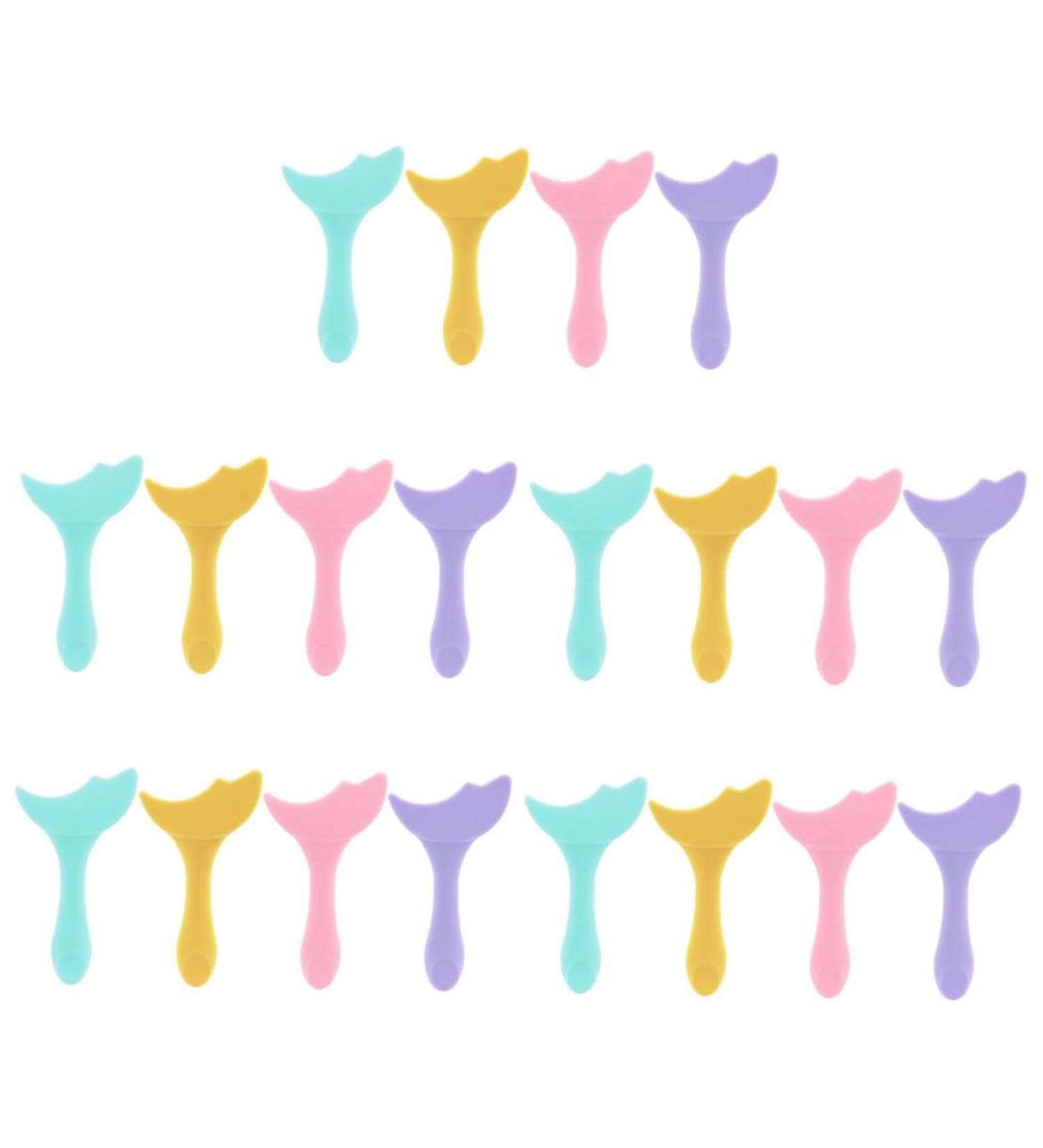 Beavorty 20 Pcs Eyeliner Eyeshadow Silicone Molds Eyelash Separator Women Make up Tools Miss Girl Shield - Buy Online on GoSupps.com