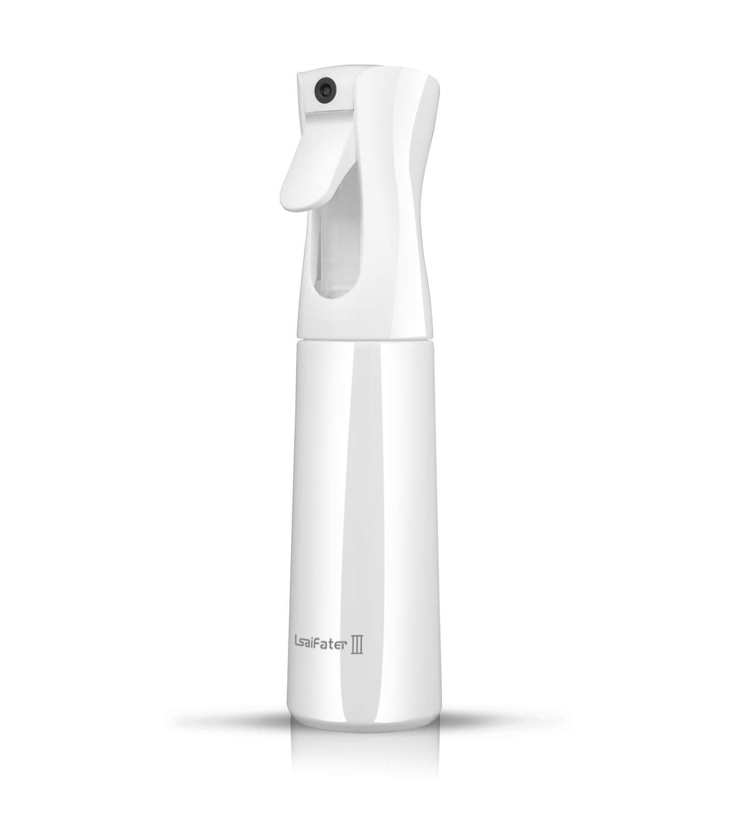White 10oz Water Spray Bottle for Hair Styling and Plant Care | Fine Mister for Salon and Skin Care | Continuous Automatic Spray - Buy Online on GoSupps.com