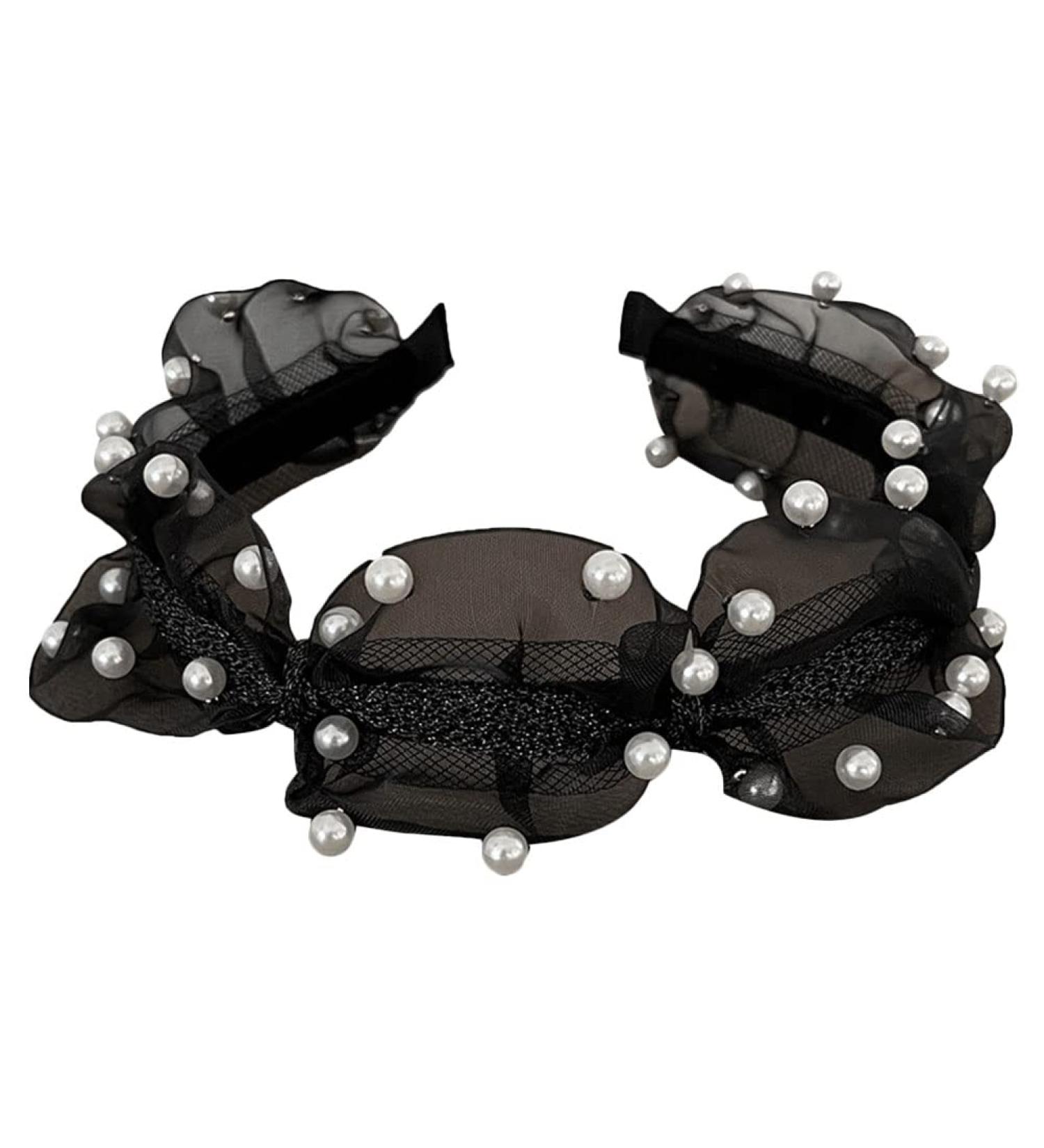 Minkissy Wedding Decor Flower Decor French Style Unique Pearl Hairband Versatile Hair Decor Stylish Headdress Rhinestone Headpiece Womens Headbands - Buy Online on GoSupps.com