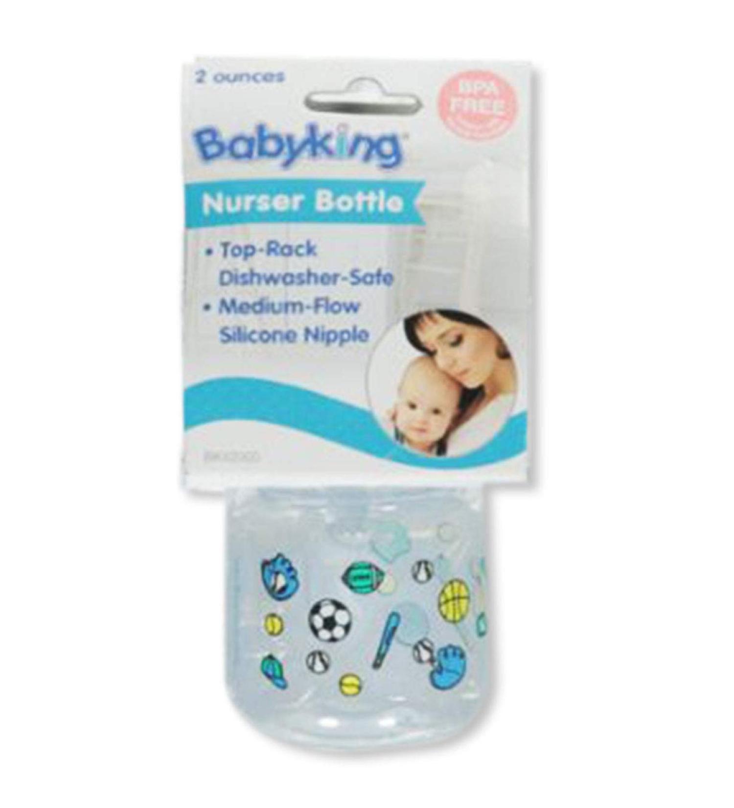 Baby King 2 oz. Nurser Bottle - Blue  one Size one size Green