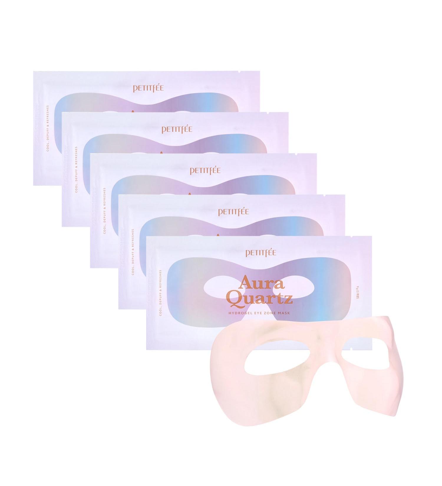 Petitfee Aura Quartz Hydrogel Eye Zone Mask 5ea (9g*5) - Lavender Eye Mask for Entire Eye Area Instant Cooling Eye Puffiness Morning Quick Eye Care Rejuvenating Tired Eye Area Brighten Under Eye - Buy Online on GoSupps.com