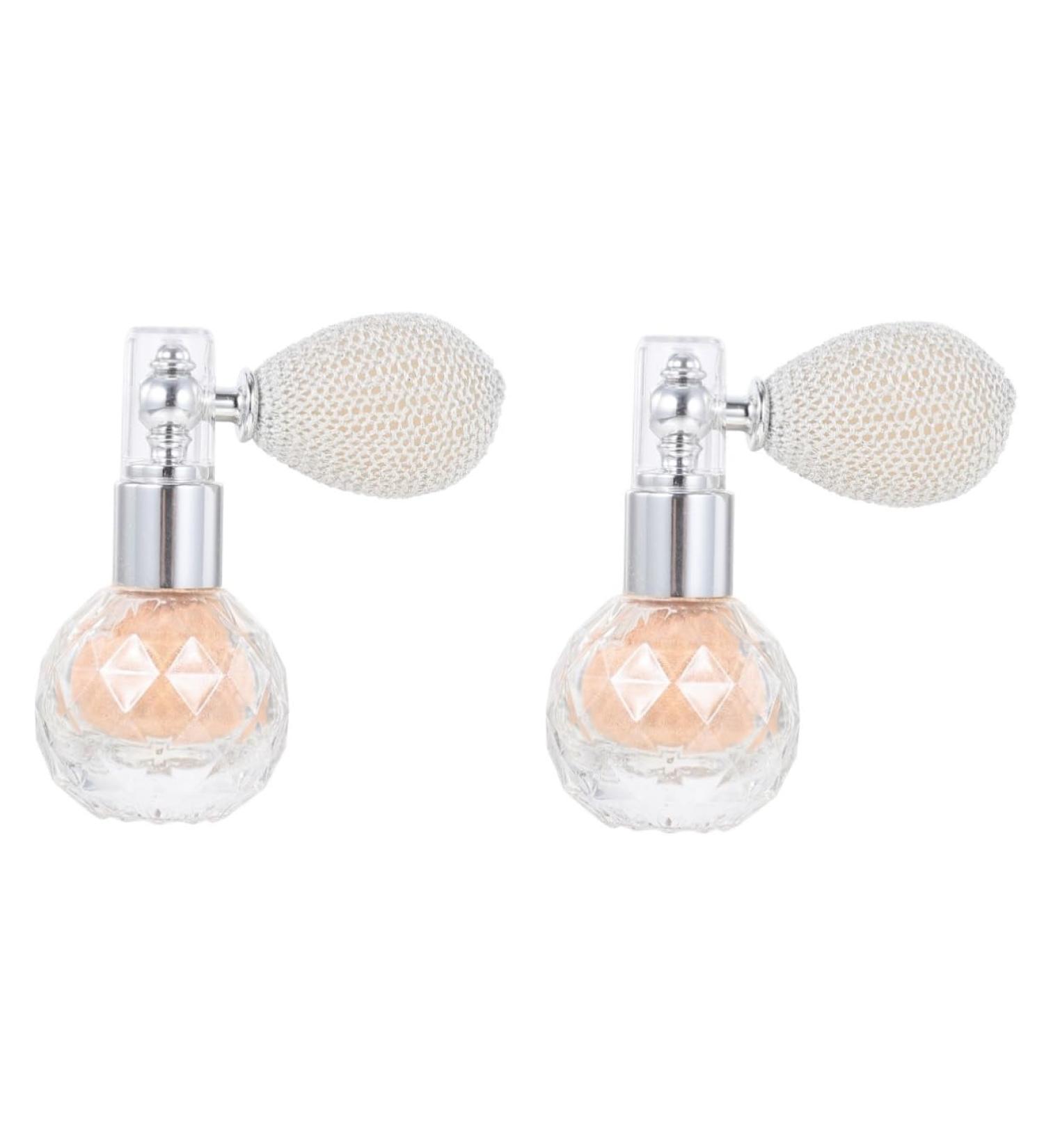 Angoily 2 Pcs Body Air Bag Powder Glitter Powder Miss Lightness Light Goldx2pcs 7x5.5cmx2pcs - Buy Online on GoSupps.com