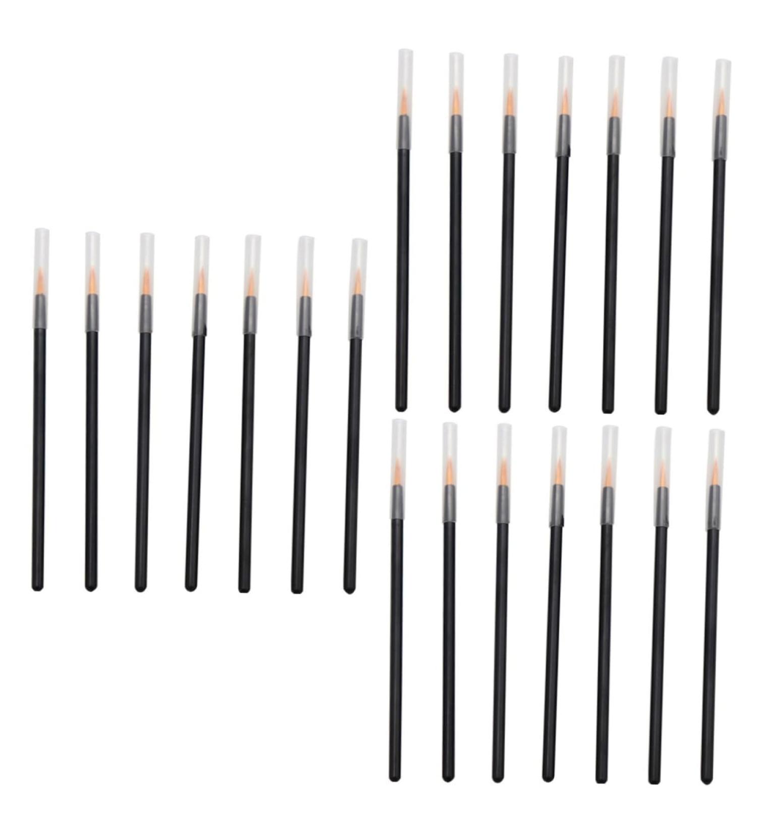 FOMIYES 150 Pcs Disposable Eyeliner Brush Eyebrow Liner Eye Liner Wands Miss Auxiliary With Hat 10x0.3cmx3pcs Blackx3pcs - Buy Online on GoSupps.com