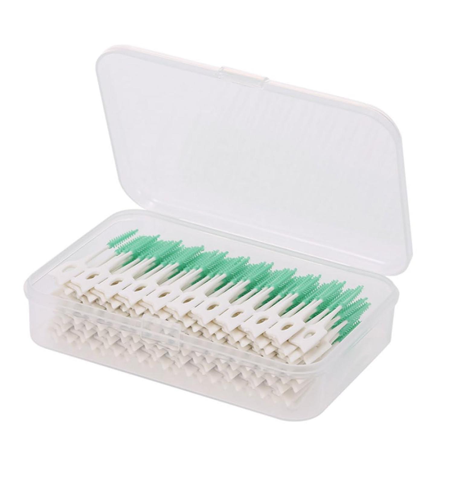 160PC Portable Silicone Interdental Brush Toothpick - Eco-Friendly Oral Dental Hygiene Tool for Family Travel - Buy Online on GoSupps.com