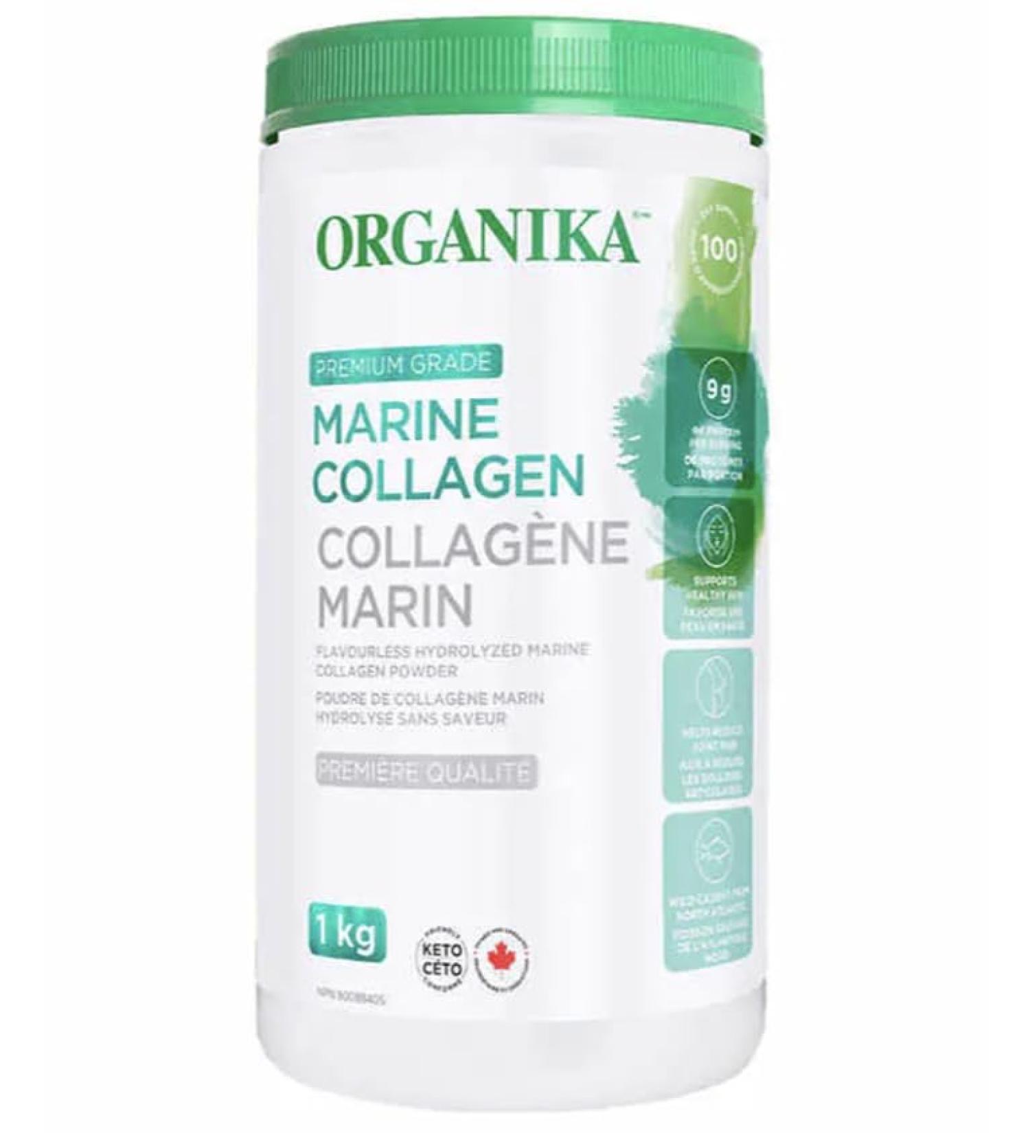 Organika Marine Collagen Premium Grade 1 kg (1000 grams) - Essential Protein for Hair Nails and Joints - Buy Online on GoSupps.com