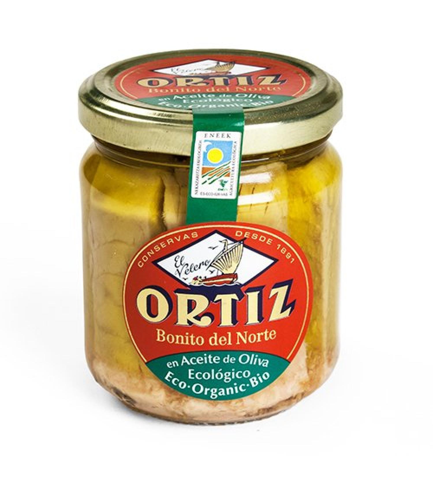Ortiz Organic Bonito Del Norte Tuna in Extra Virgin Olive Oil by (220 Gram) 6.4