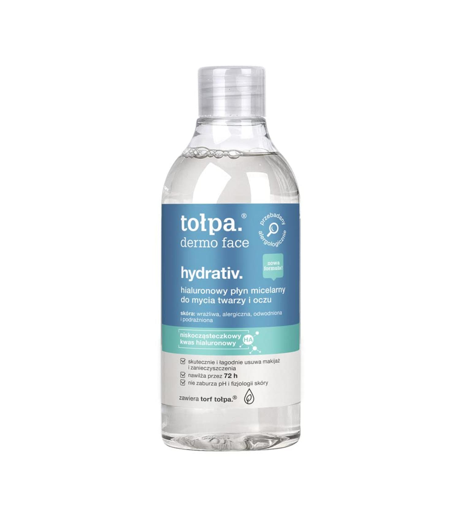 to pa Dermo Face Hydrativ Moisturizing Micellar Water for washing the face and eyes 400 ml