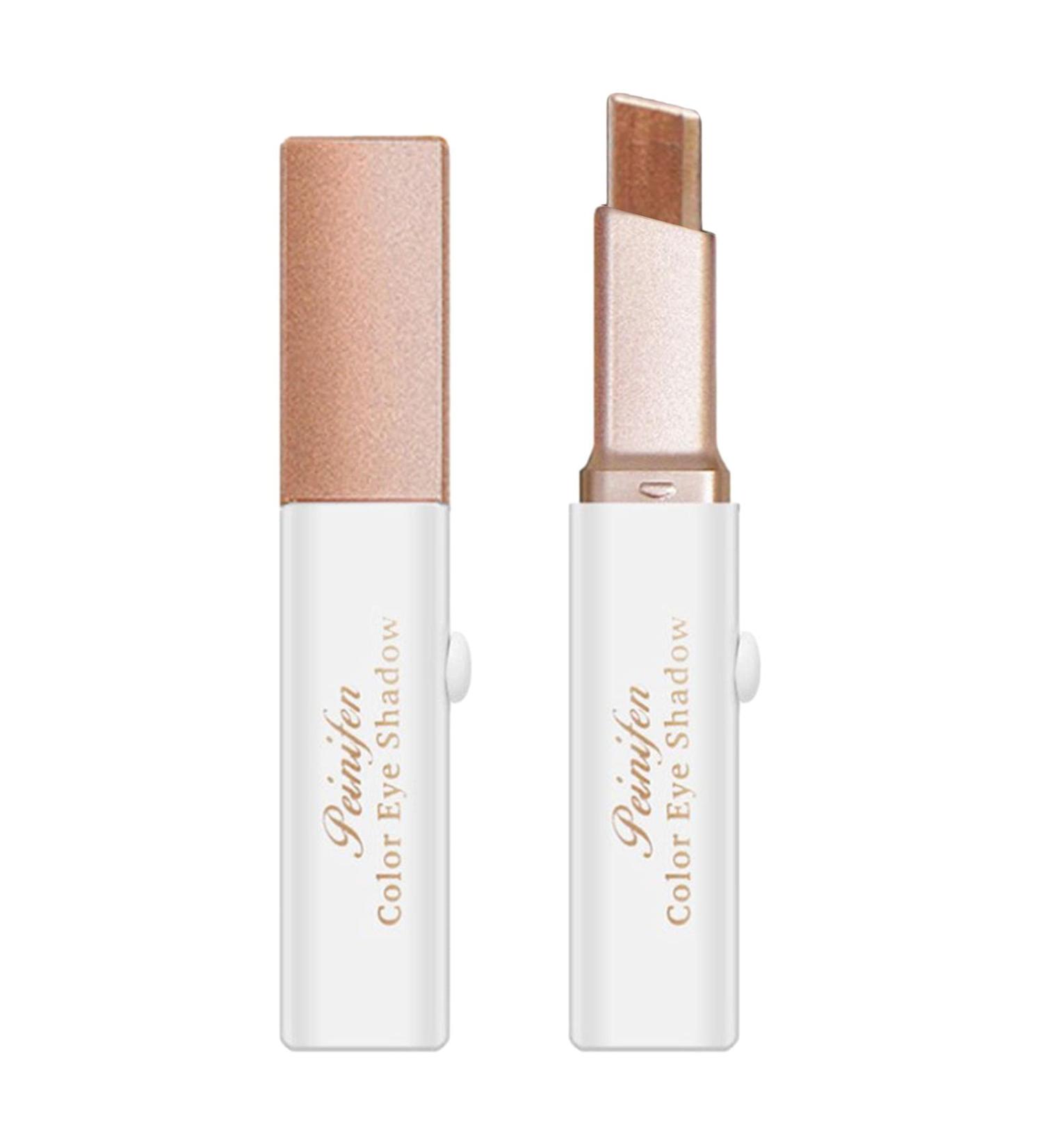 Eye Shadow Stick - 6 Colors Gradient Bicolor Eyeshadow Brightener Matte Finish Shimmer Waterproof Eyeshadow Pencil for Women Girls Eyes Makeup | Long Lasting Creamy Portable Brown Pink Natural Aezon 04#earth Color - Buy Online on GoSupps.com