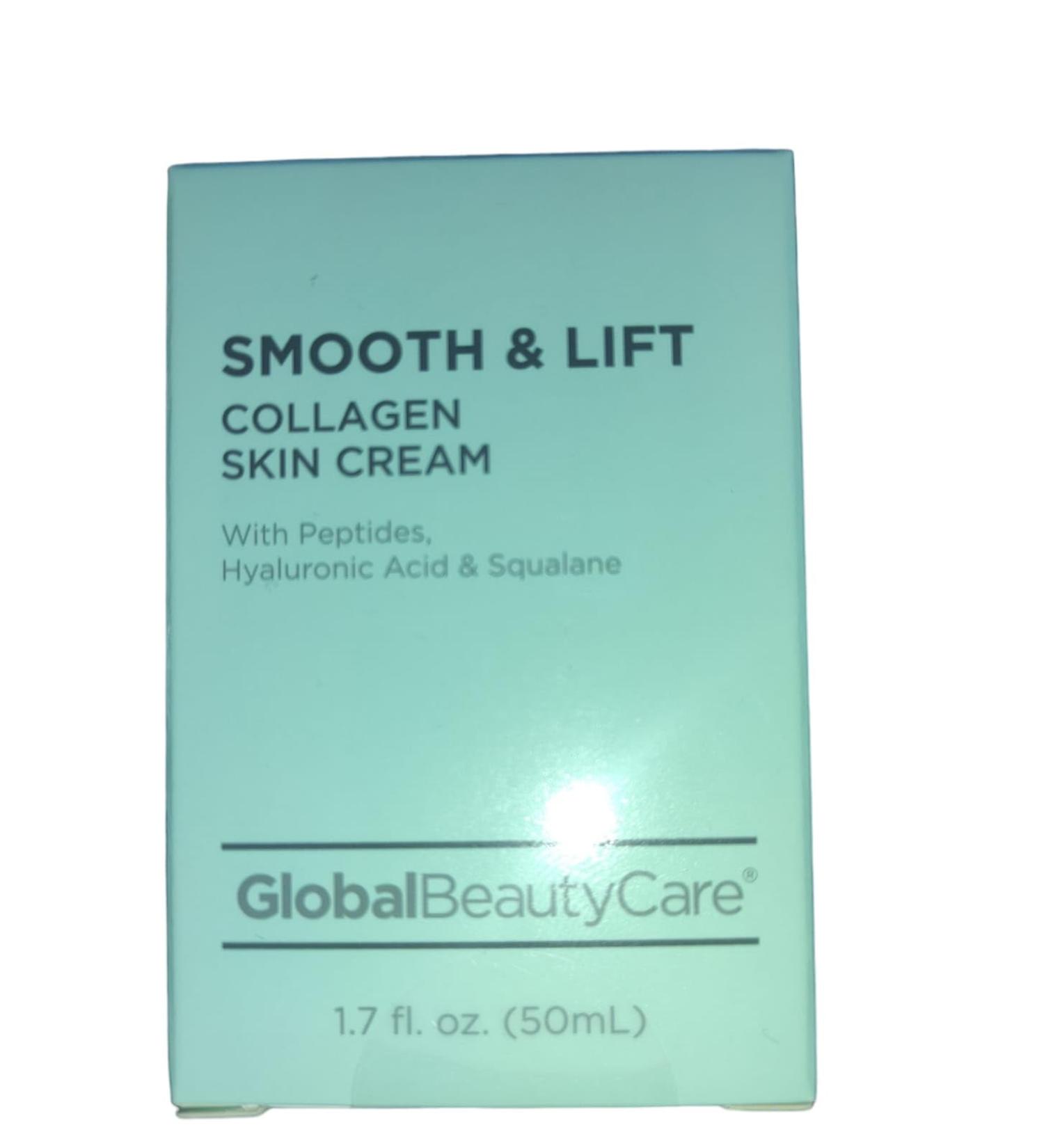 Smooth & Lift Collagen Skin Cream - Peptides Hyaluronic Acid & Squalane - 1.7 fl. oz (50ml) | Best Anti-Aging Moisturizer for Youthful Skin - Buy Online on GoSupps.com