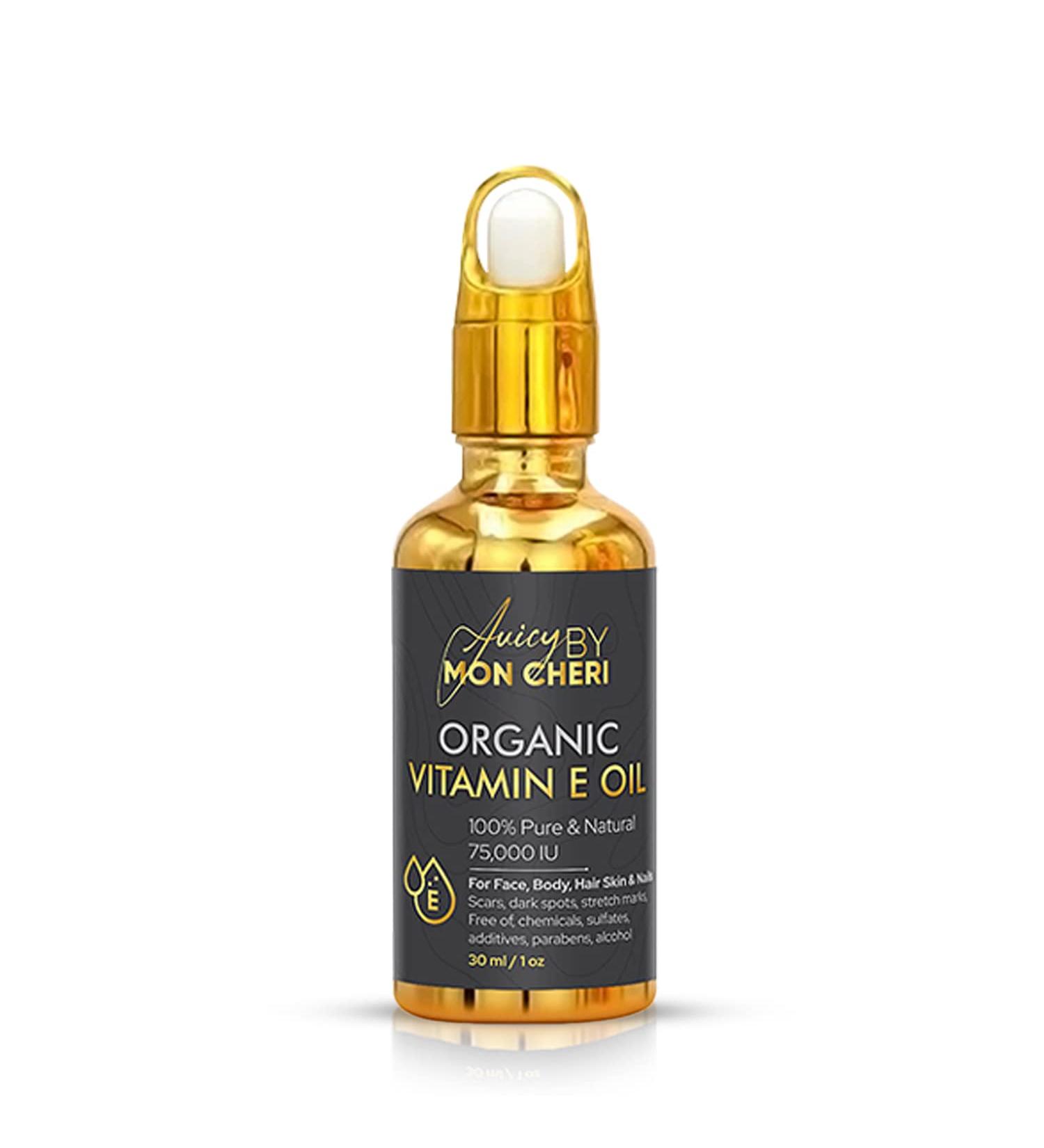 Pure Organic Vitamin E Oil 1oz | Fade Dark Spots Scars & Improve Skin Texture - Buy Online on GoSupps.com